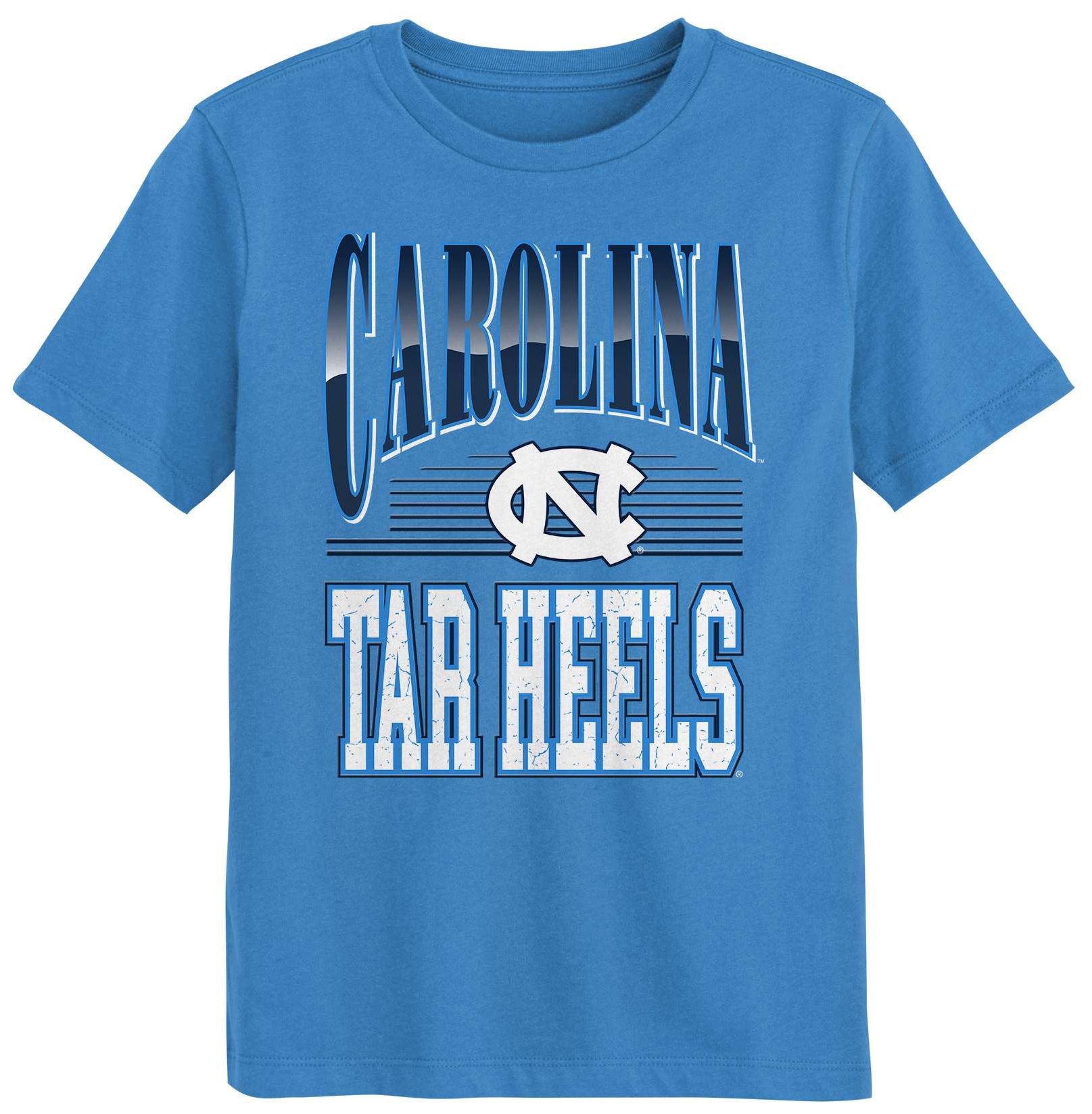 NCAA Youth North Carolina Tar Heels Light Blue Chrome Header T-Shirt