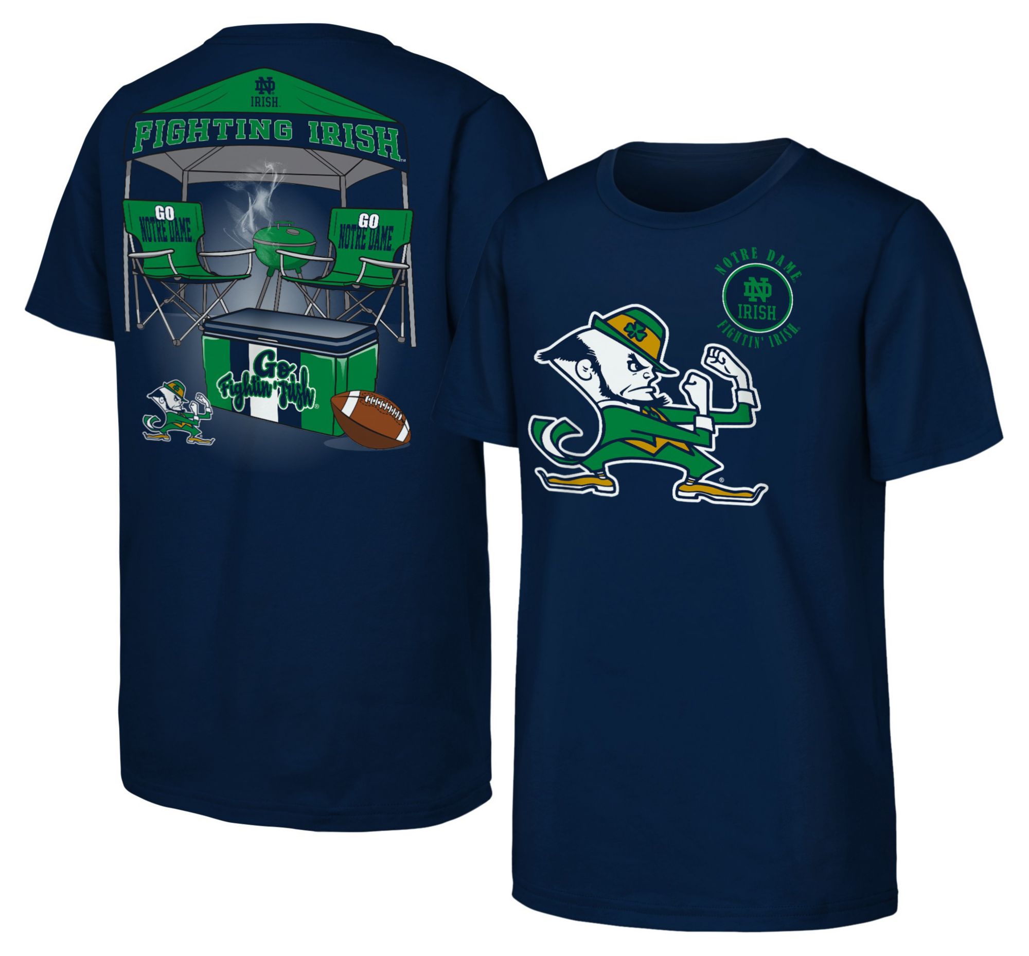 NCAA Youth Notre Dame Fighting Irish Black Tailgater T-Shirt