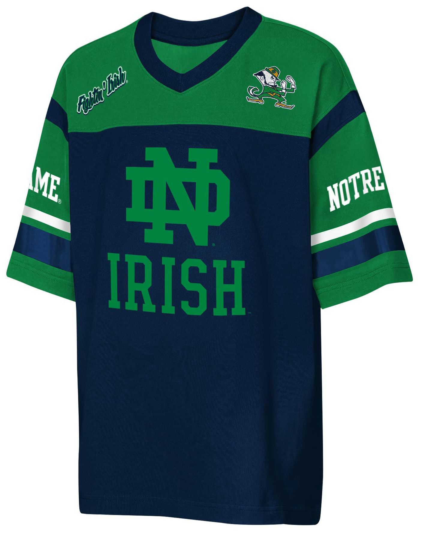 NCAA Little Kids' Notre Dame Fighting Irish Navy Chop Block Jersey