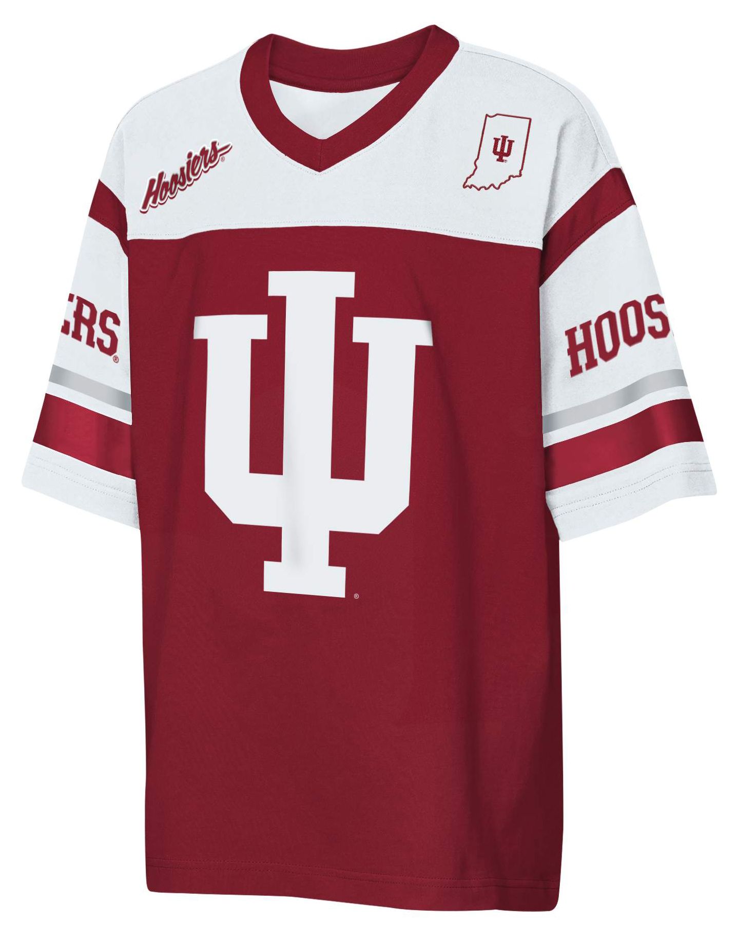 NCAA Youth Indiana Hoosiers Red Chop Block Jersey