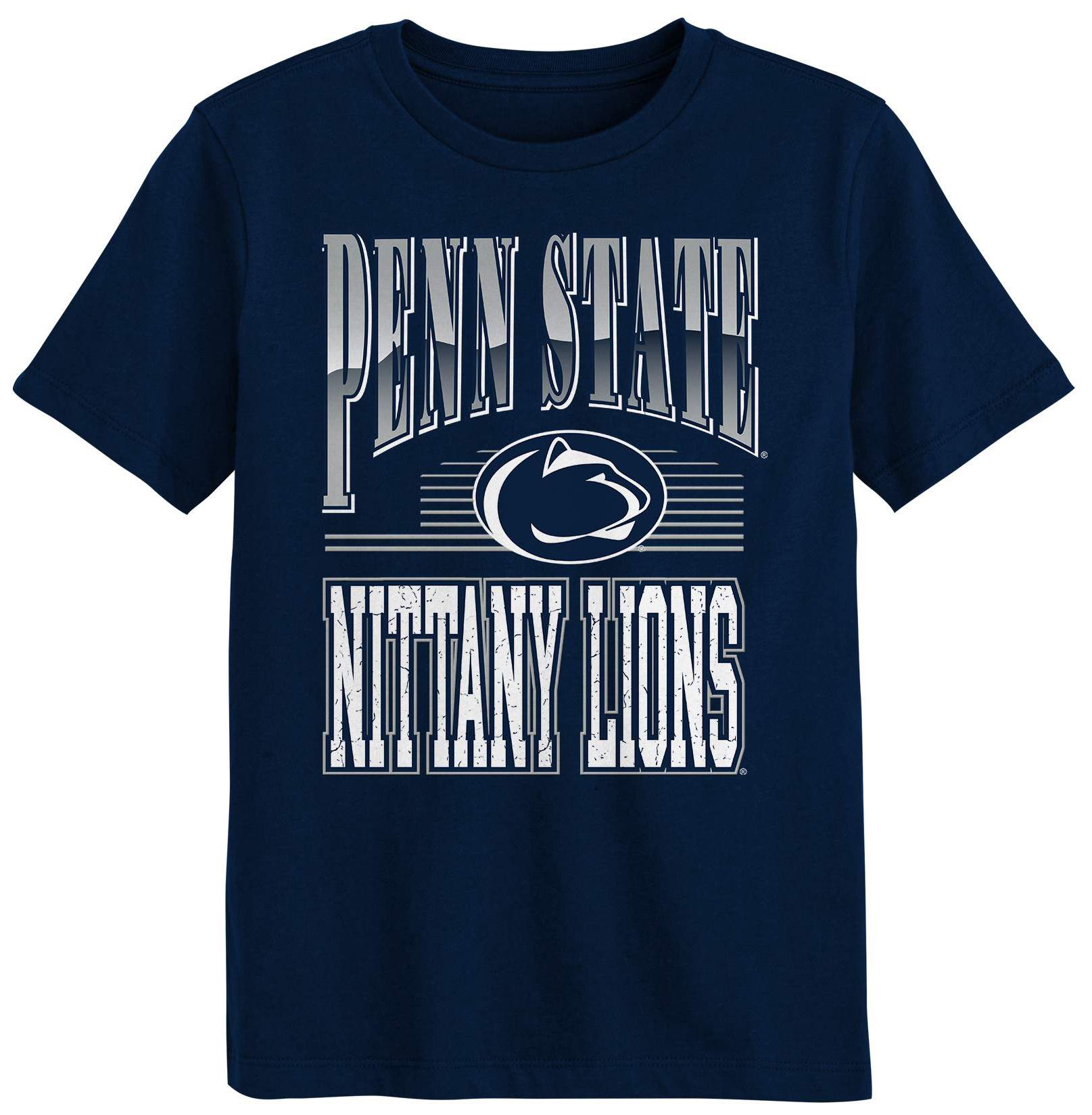 NCAA Youth Penn State Nittany Lions Navy Chrome Header T-Shirt