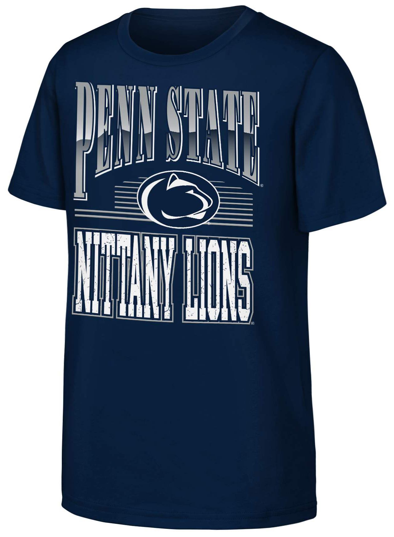 NCAA Youth Penn State Nittany Lions Navy Chrome Header T-Shirt