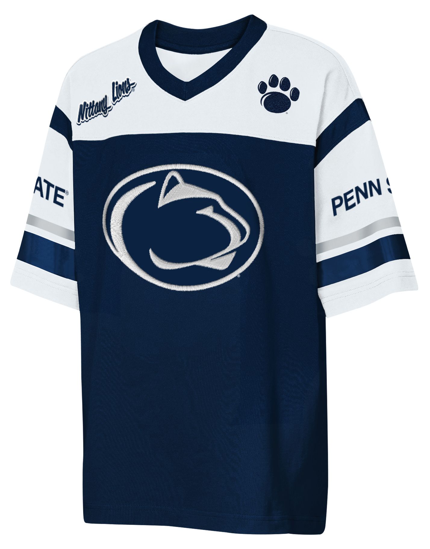 Outerstuff Youth Penn State Nittany Lions Navy Chop Block Jersey