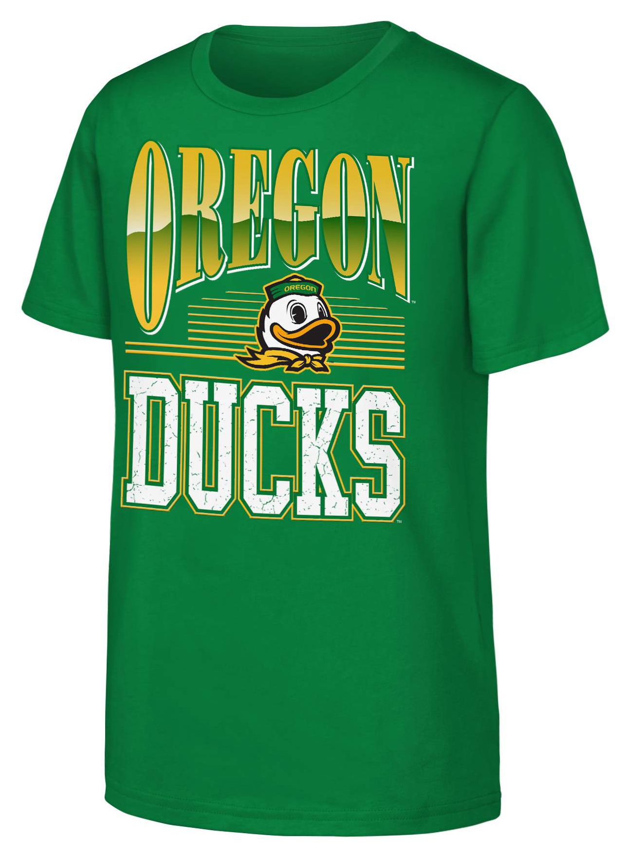 NCAA Youth Oregon Ducks Green Chrome Header T-Shirt