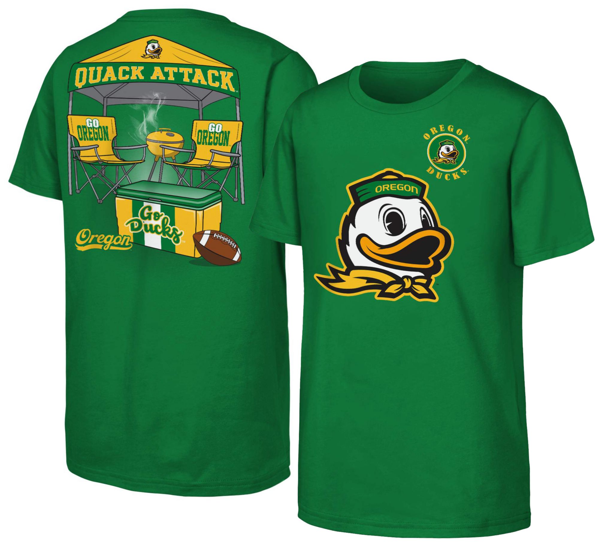 NCAA Youth Oregon Ducks Green Tailgater T-Shirt