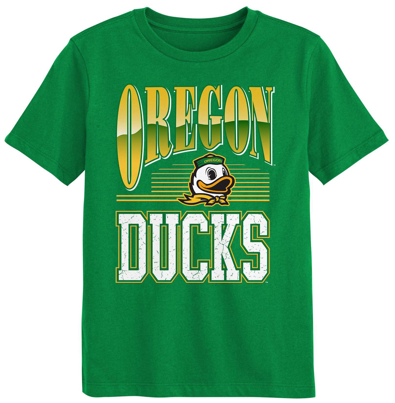 NCAA Youth Oregon Ducks Green Chrome Header T-Shirt
