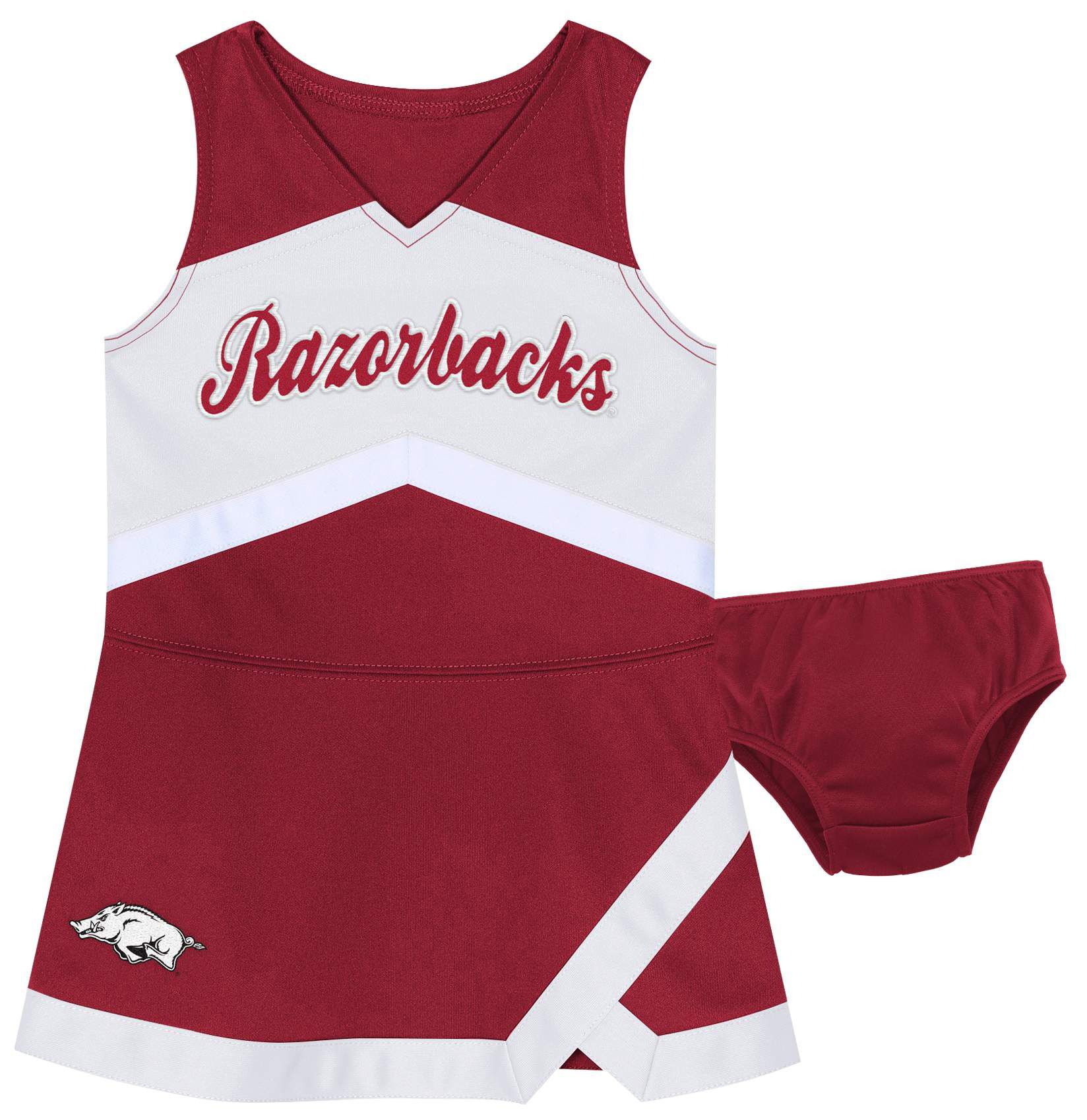 NCAA Youth Arkansas Razorbacks Red Cheer Captain Dress