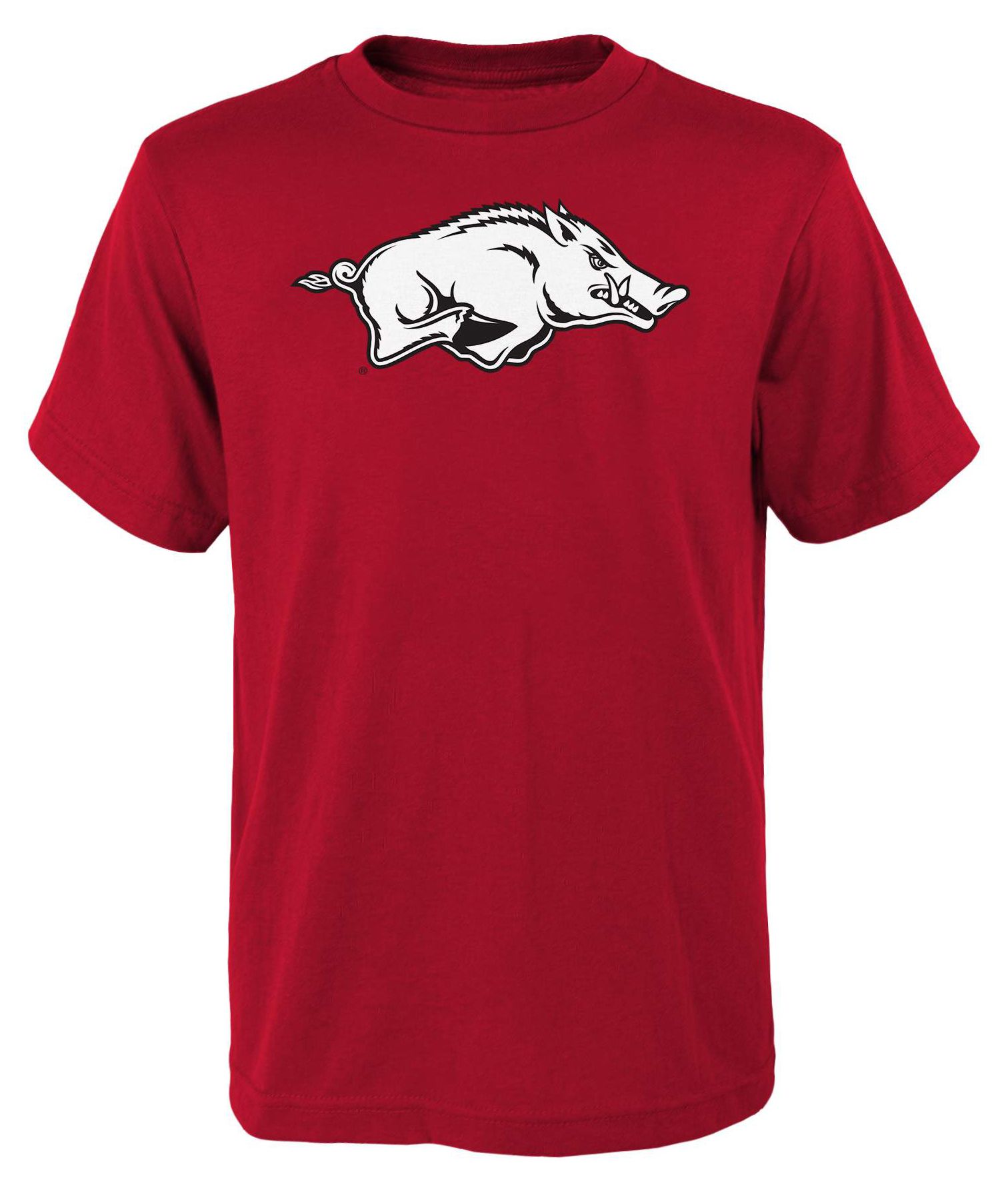 NCAA Youth Arkansas Razorbacks Red Primary Logo T-Shirt