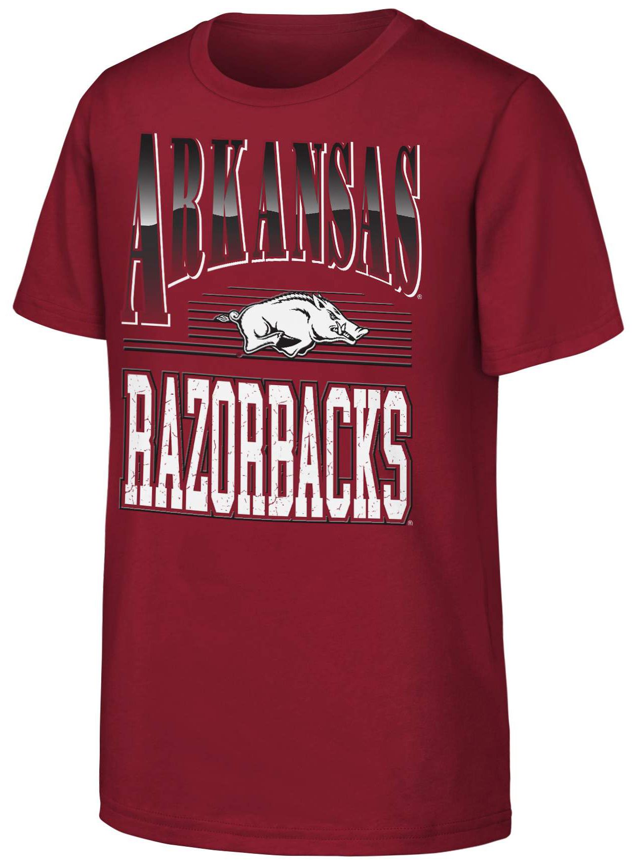 Outerstuff Youth Arkansas Razorbacks Red Chrome Header T-Shirt