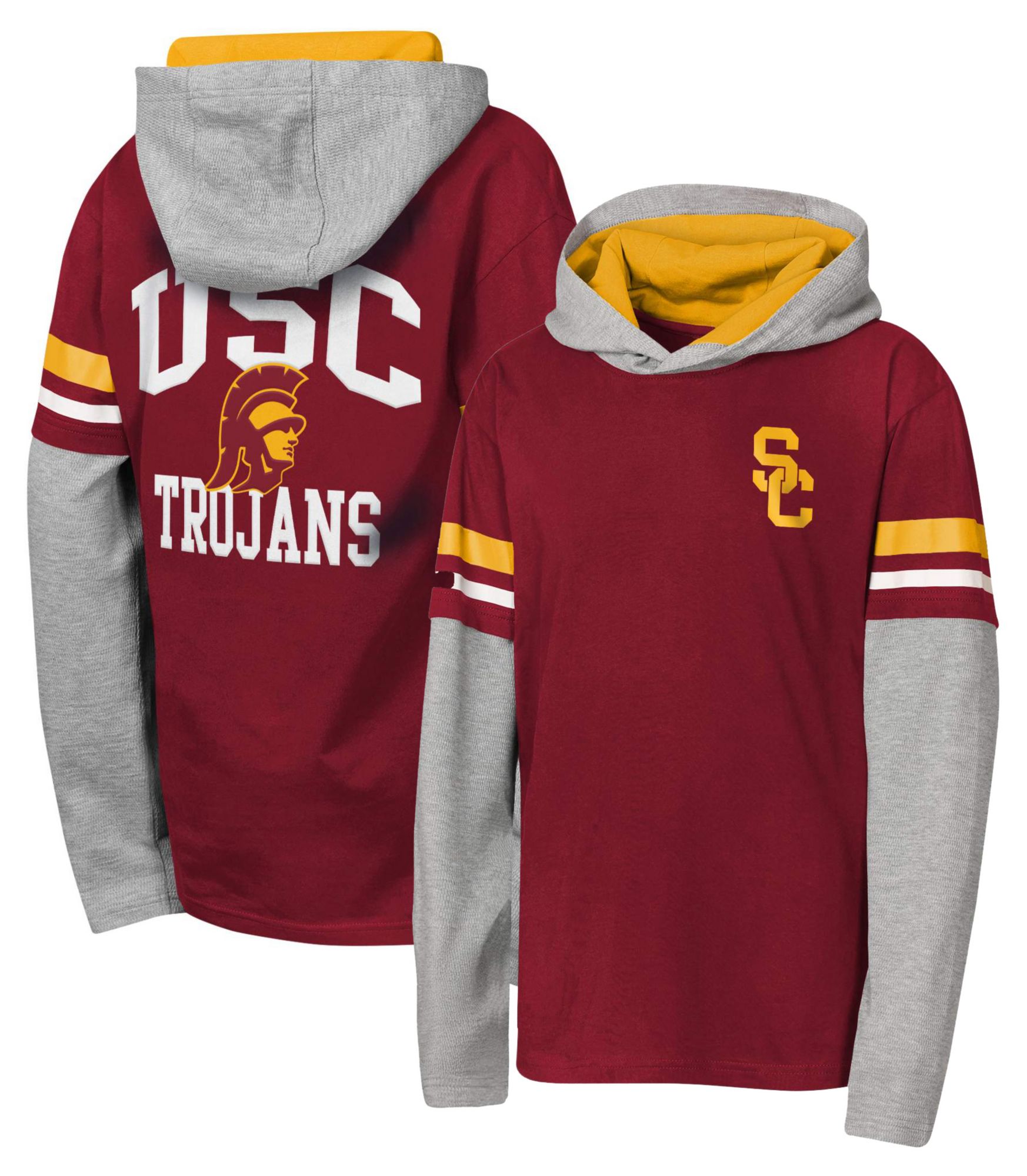 NCAA Youth USC Trojans Red Fair Catch Hoodie