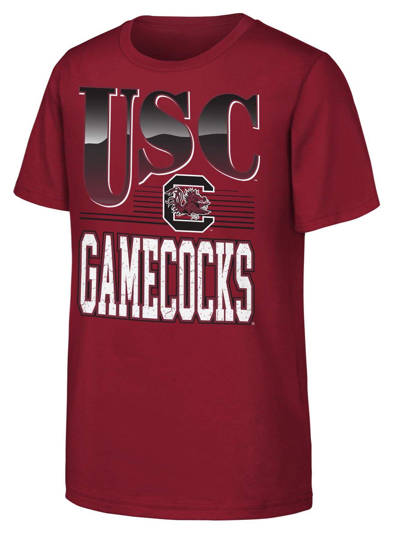 Outerstuff Youth South Carolina Gamecocks Maroon Chrome Header T-Shirt