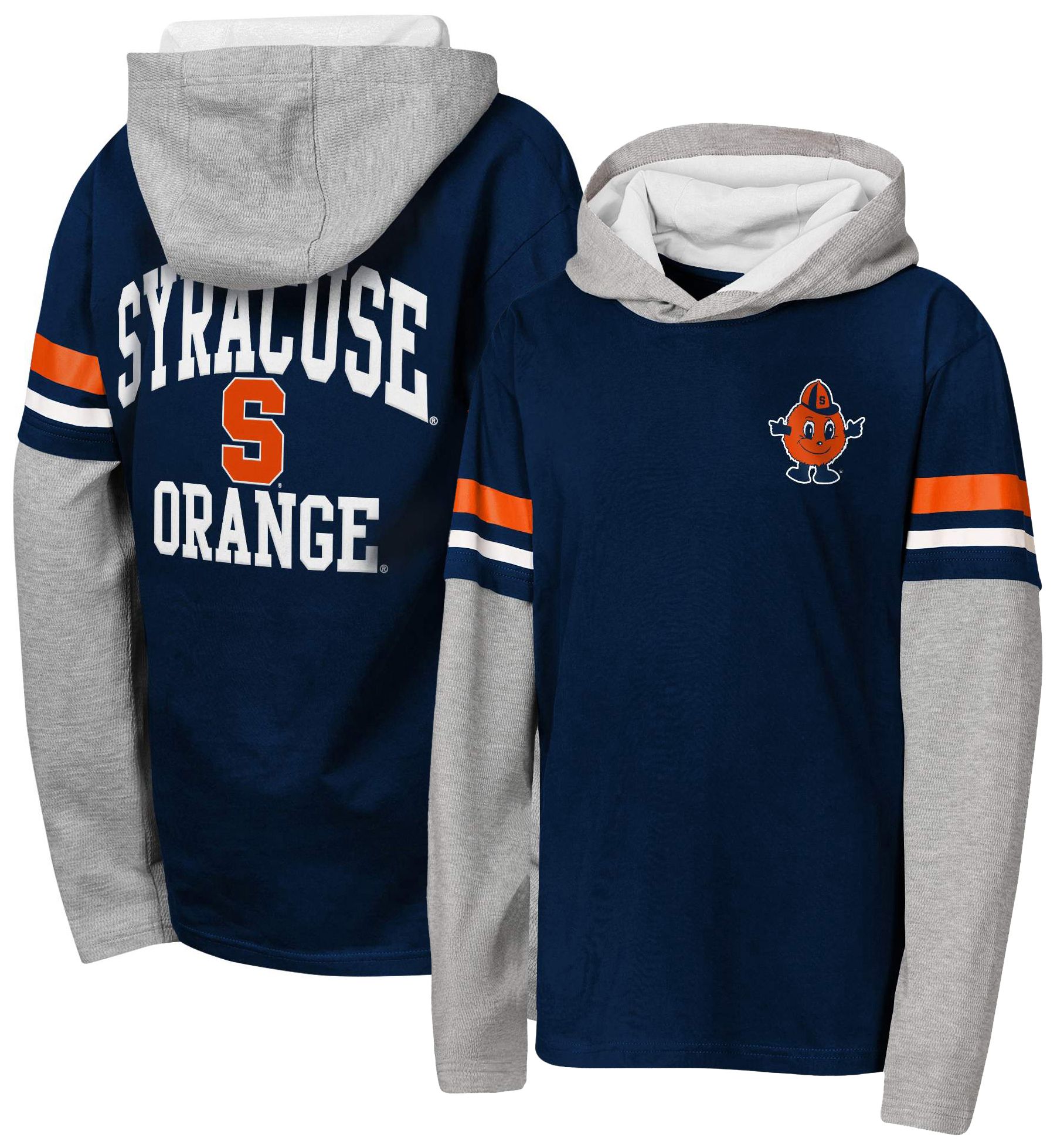 NCAA Youth Syracuse Orange Navy Fair Catch Hoodie