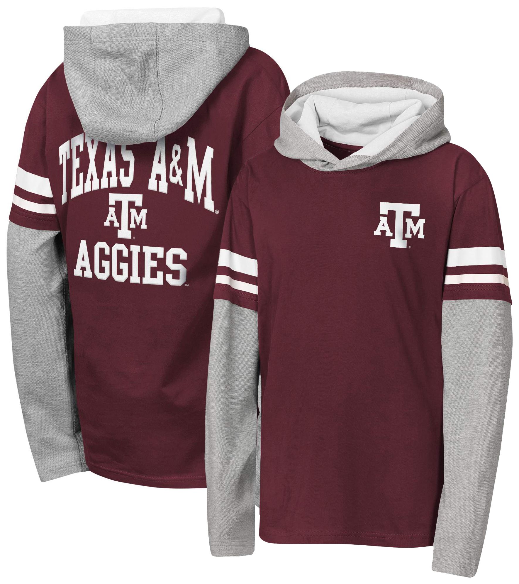 NCAA Youth Texas A&amp;M Aggies Maroon Fair Catch Hoodie