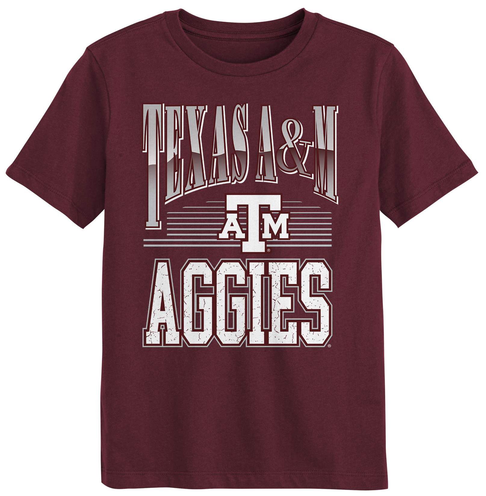 NCAA Youth Texas A&amp;M Aggies Maroon Chrome Header T-Shirt
