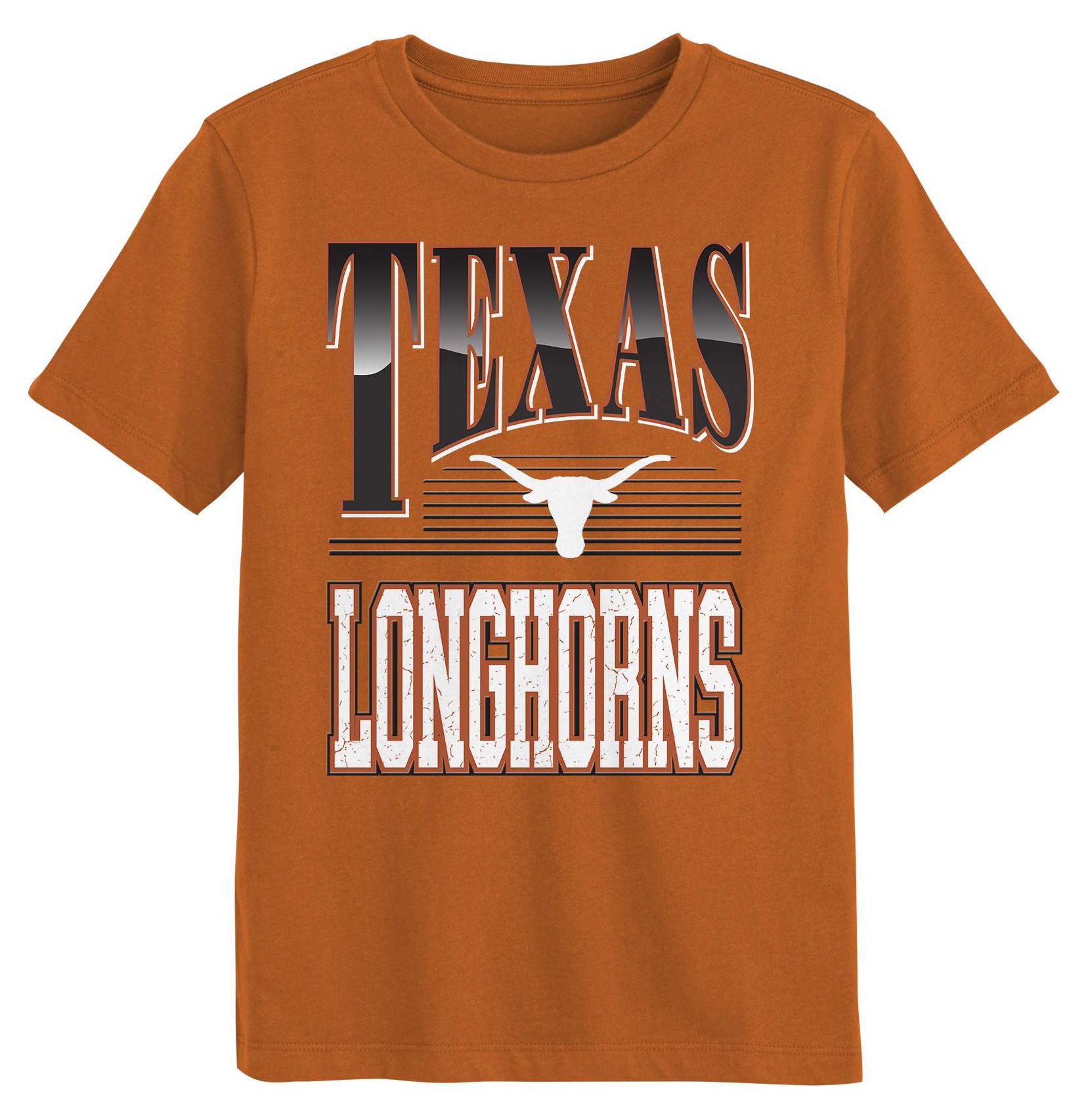 NCAA Youth Texas Longhorns Orange Chrome Header T-Shirt
