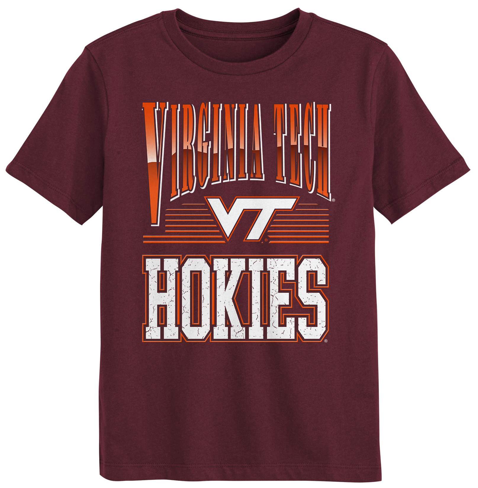 NCAA Youth Virginia Tech Hokies Maroon Chrome Header T-Shirt