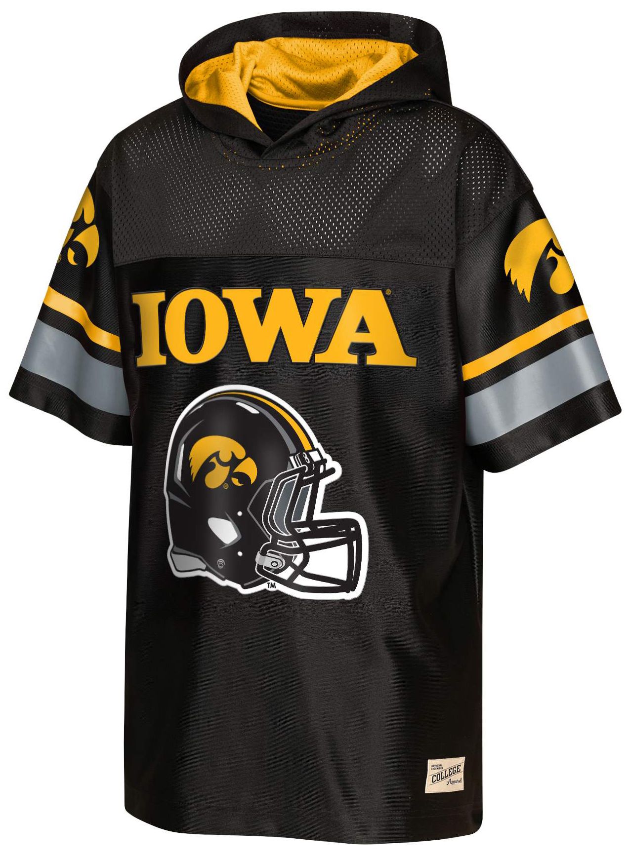 NCAA Youth Iowa Hawkeyes Black N-Zone Hoodie