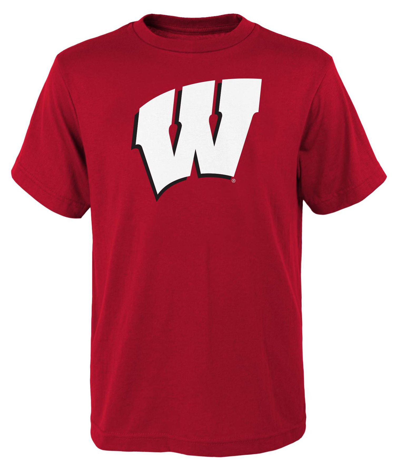 Outerstuff Youth Wisconsin Badgers Red Primary Logo T-Shirt