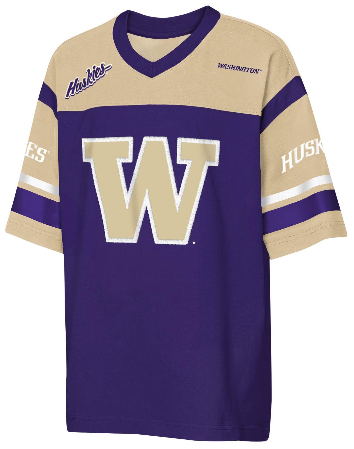 NCAA Little Kids' Washington Huskies Purple Chop Block Jersey