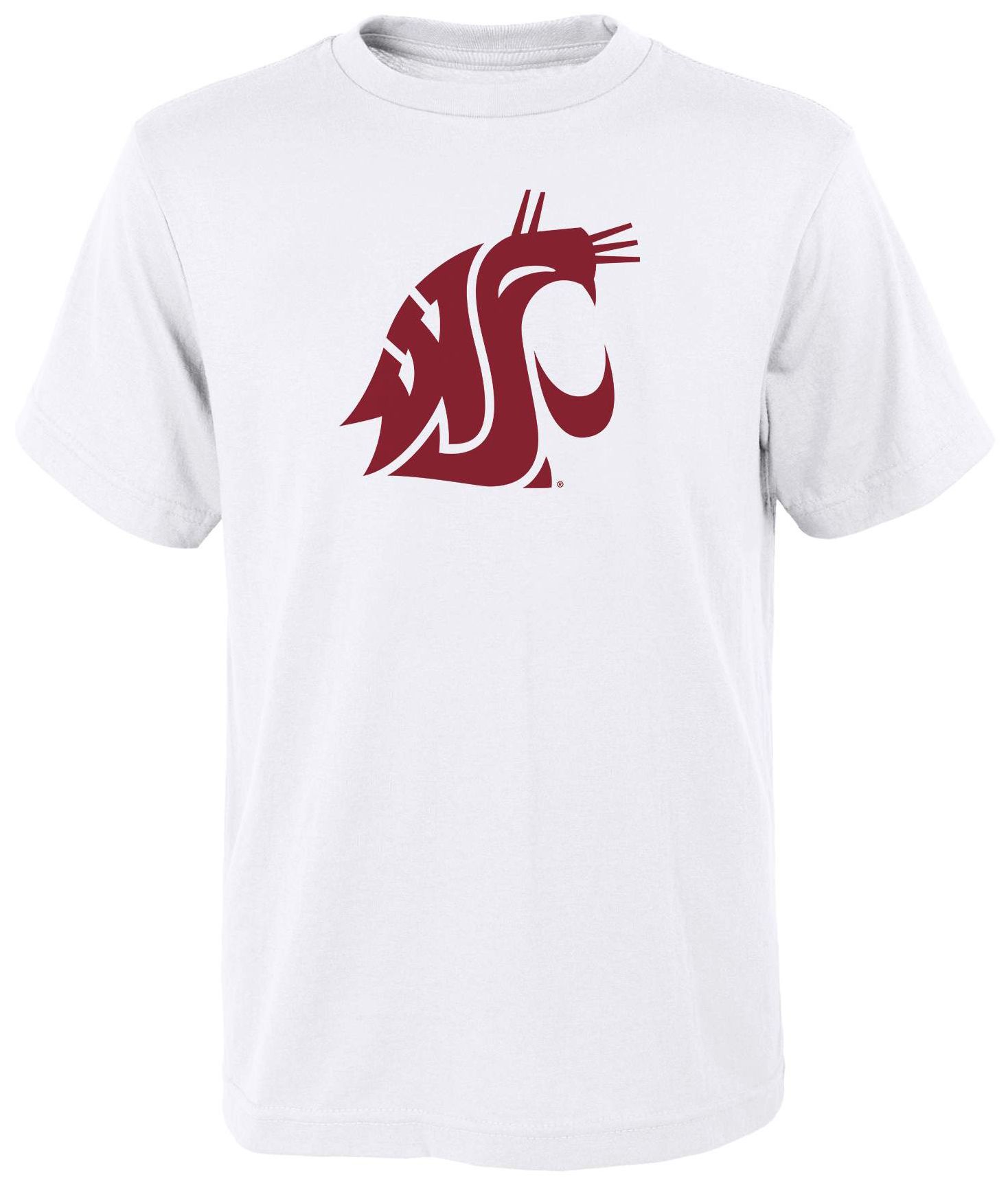 NCAA Youth Washington State Cougars White Primary Logo T-Shirt