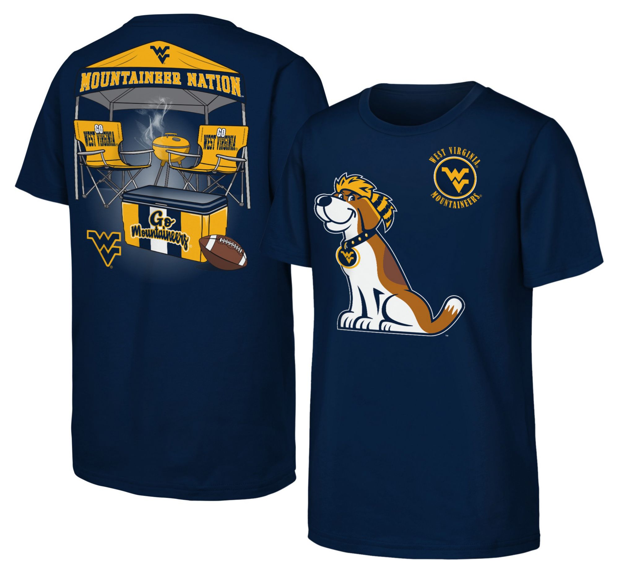 NCAA Youth West Virginia Mountaineers Black Tailgater T-Shirt
