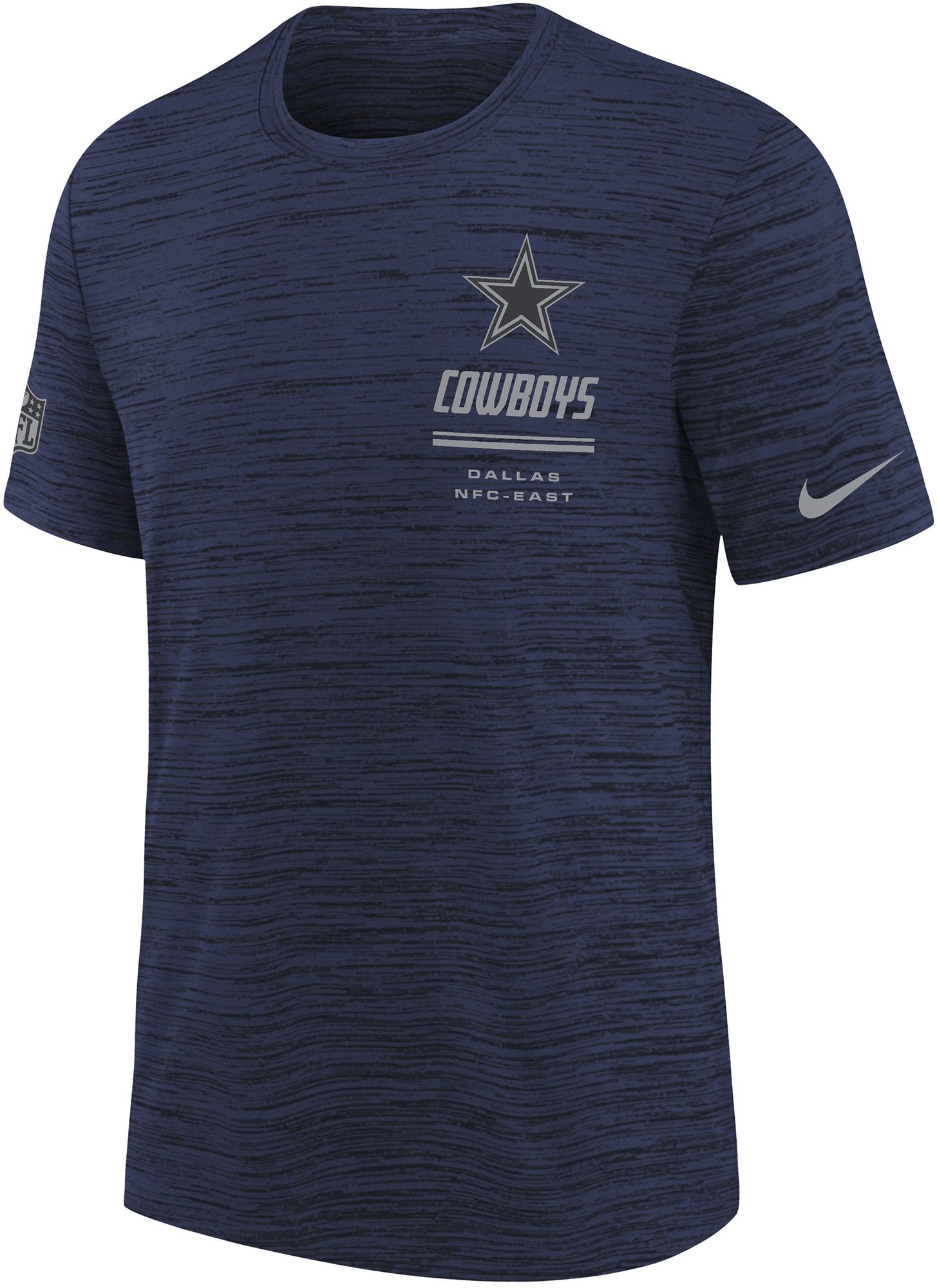 Nike Youth Dallas Cowboys Navy Sideline Velocity T-Shirt