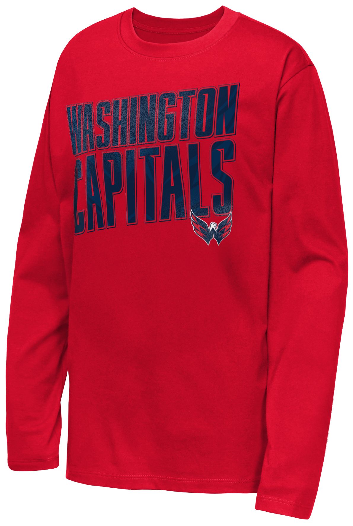 NHL Youth Washington Capitals Red Set the Tone Long Sleeve Shirt