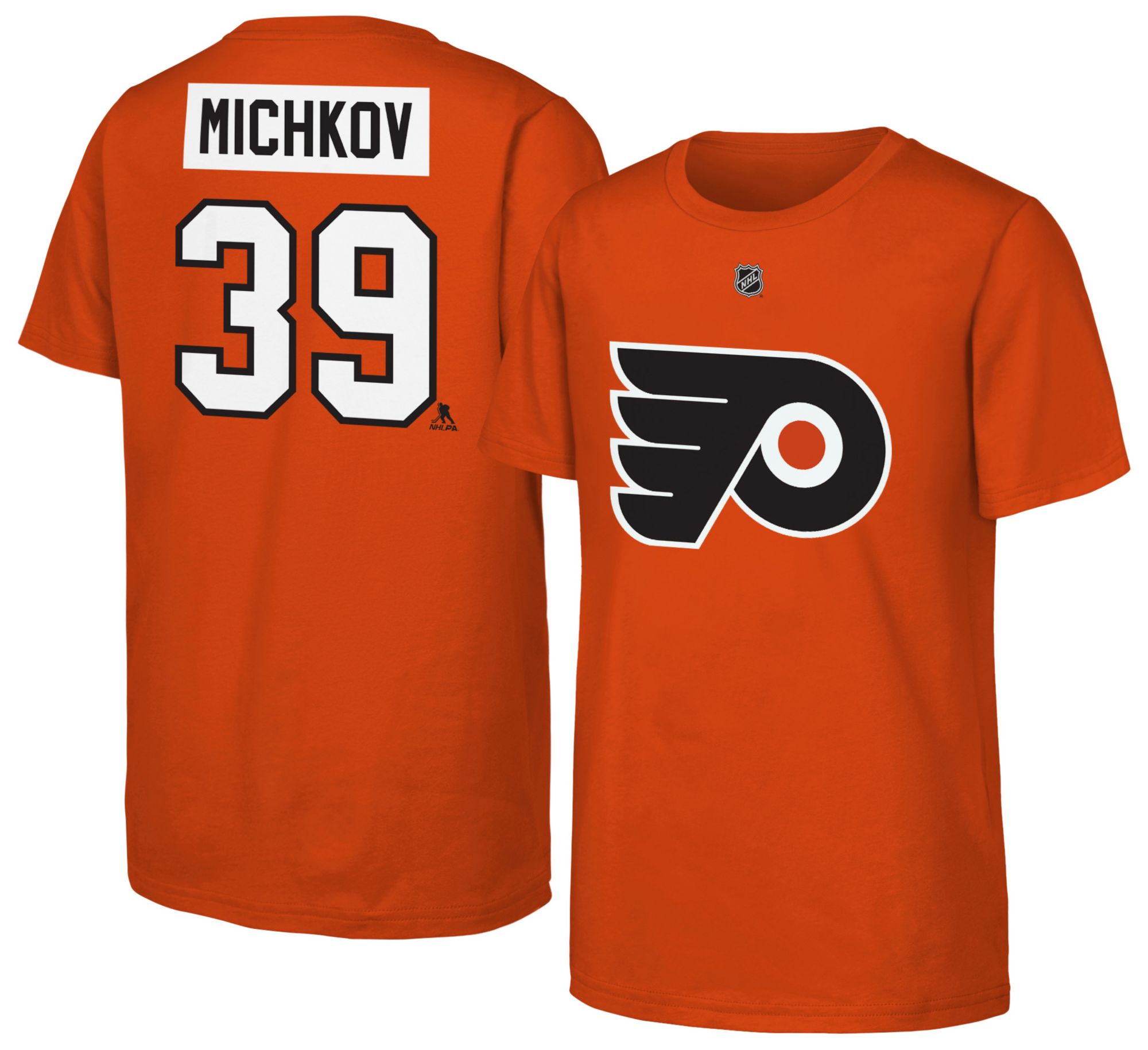 NHL Youth Philadelphia Flyers Matvei Michkov #39 Brilliant Orange T-Shirt