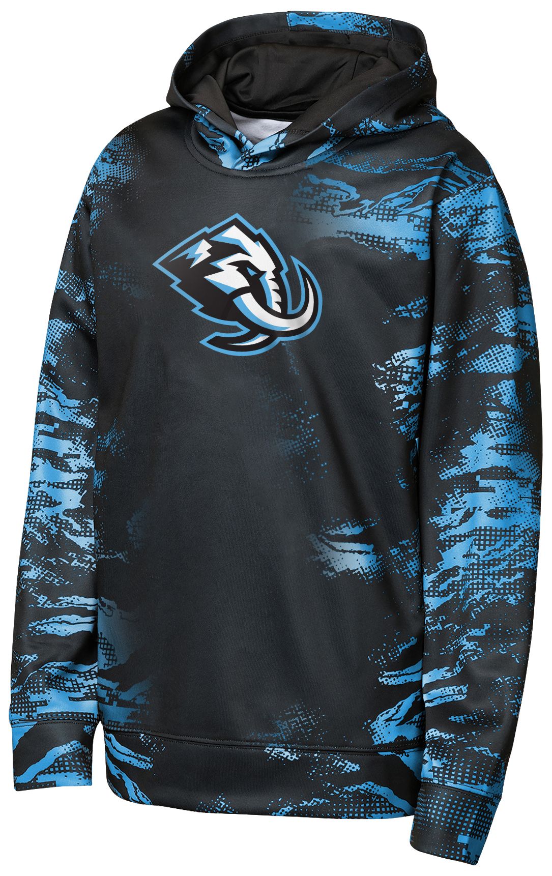 NHL Team Apparel Youth Utah Mammoth Black Dynamics Pullover Hoodie