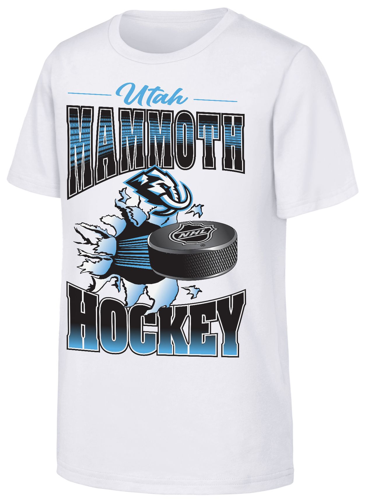 NHL Youth Utah Mammoths White Breakout 2.0 T-Shirt