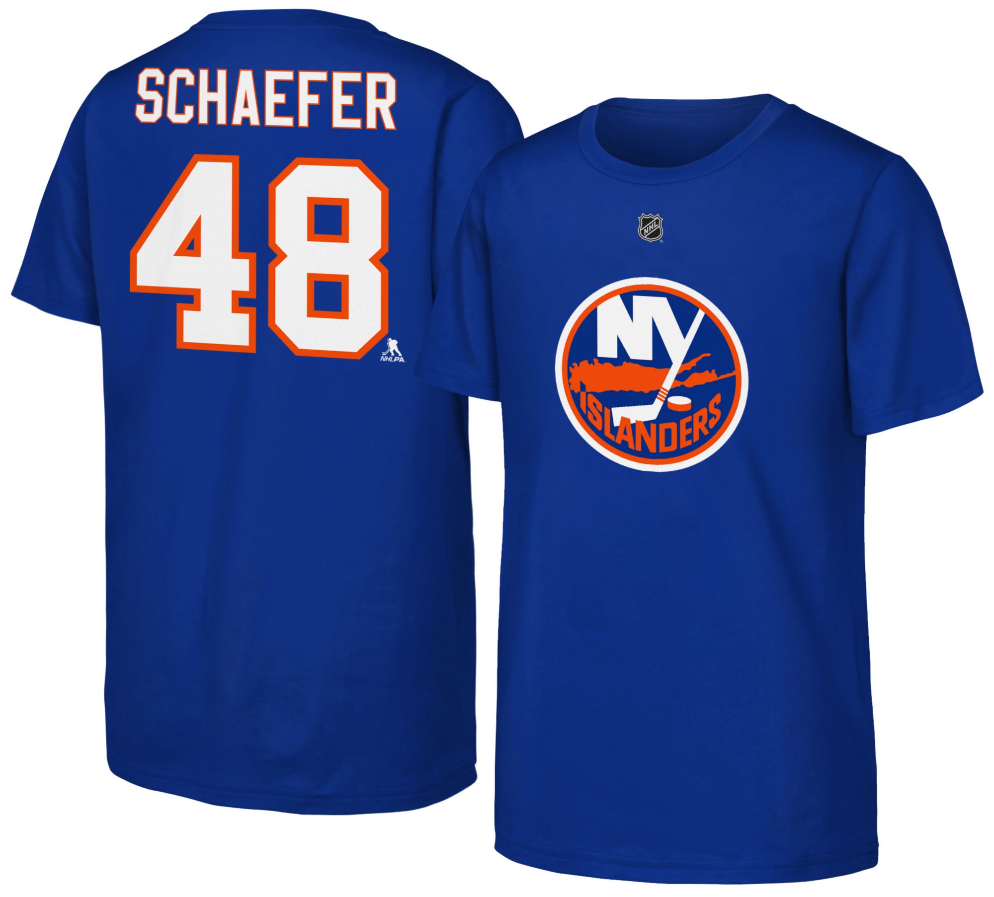 NHL Youth New York Islanders Matthew Schaefer #48 Rush Blue T-Shirt