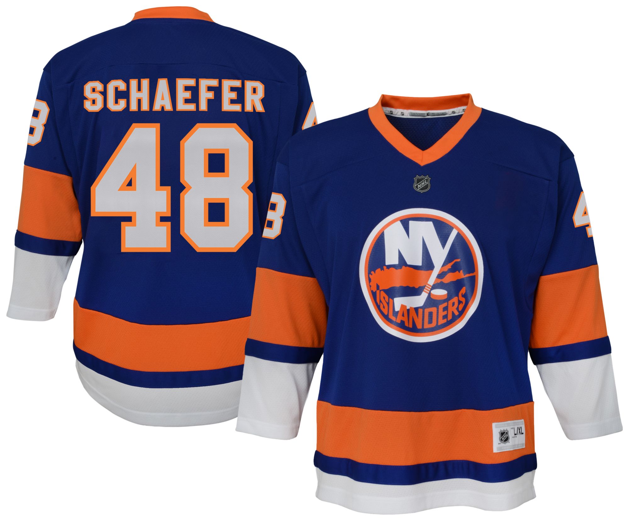 NHL Youth New York Islanders Matthew Schaefer #48 Blue Home Premier Jersey