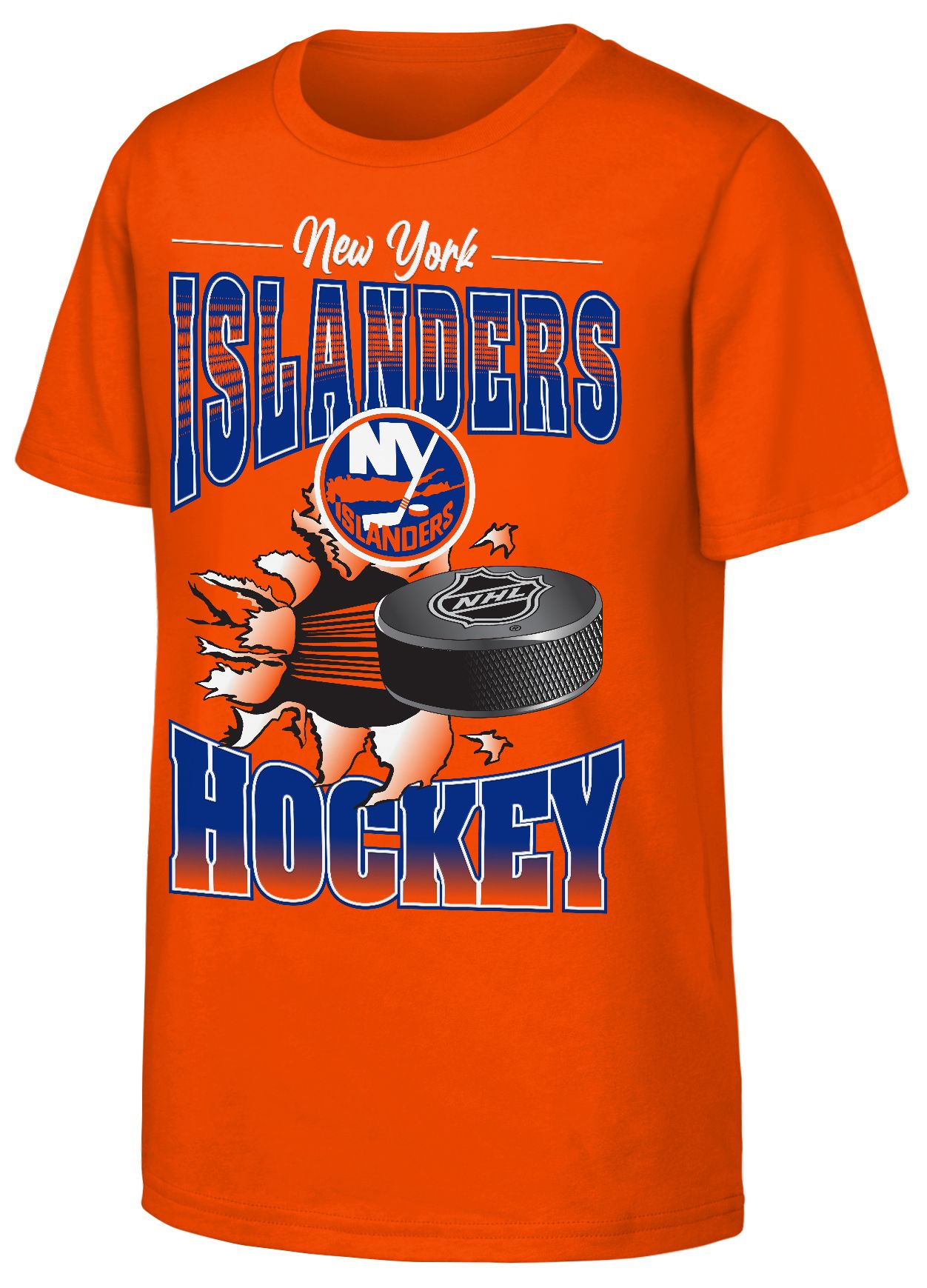 NHL Youth New York Islanders Brilliant Orange Breakout 2.0 T-Shirt
