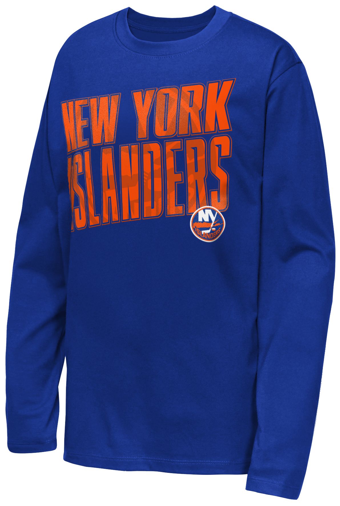 NHL Youth New York Islanders Blue Set the Tone Long Sleeve Shirt