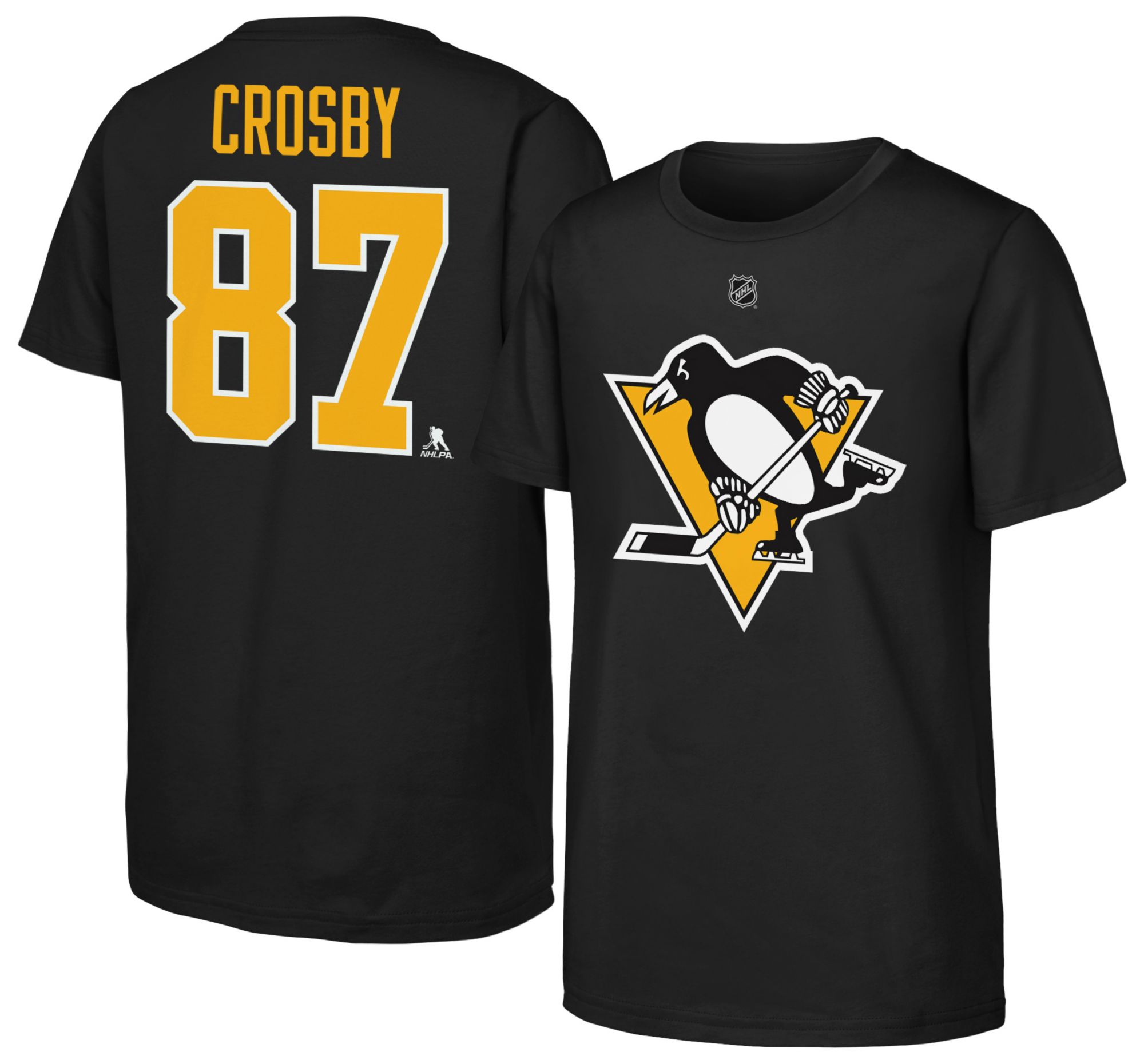 NHL Youth Pittsburgh Penguins Sidney Crosby #87 Black T-Shirt