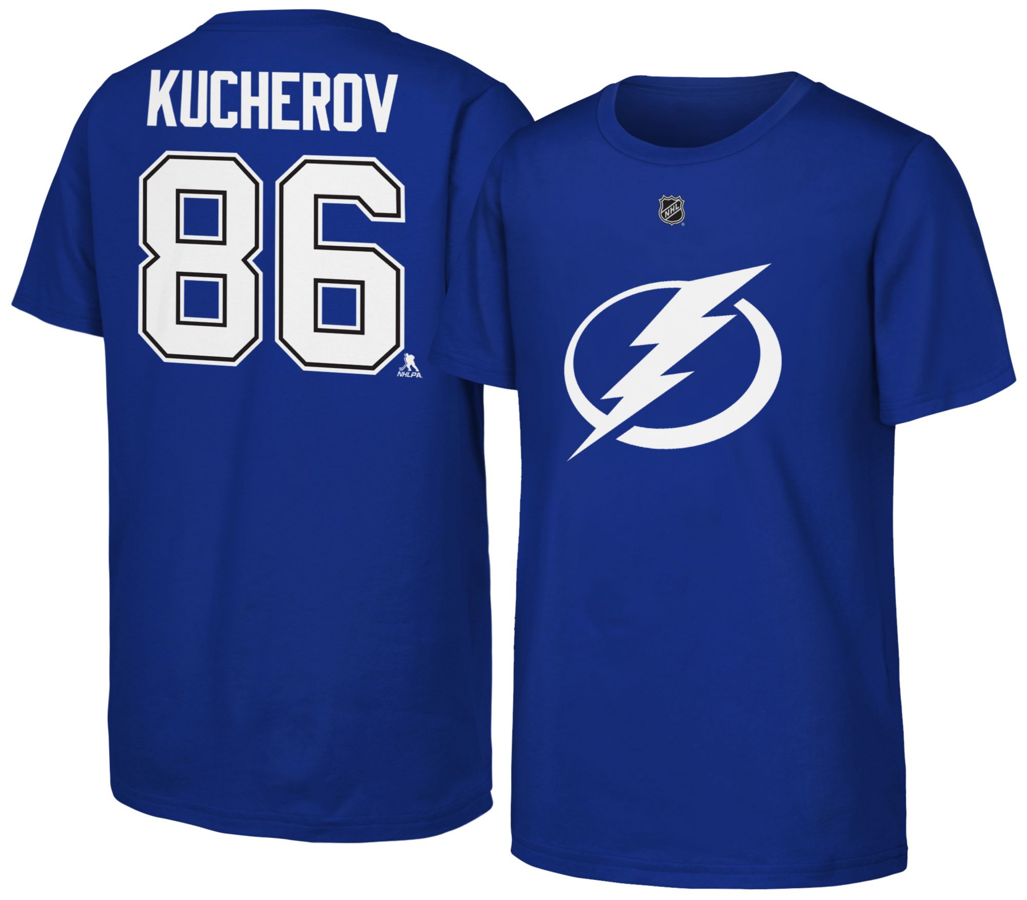 NHL Youth Tampa Bay Lightning Nikita Kucherov #86 Rush Blue T-Shirt