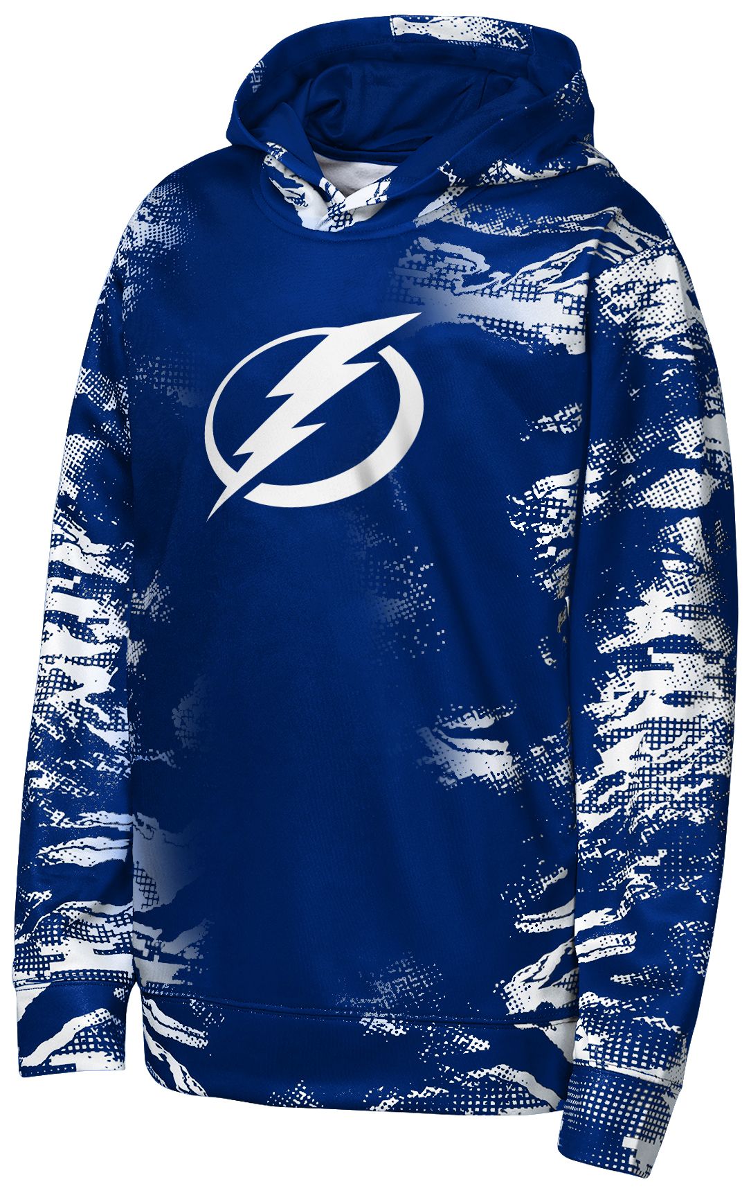 NHL Team Apparel Youth Tampa Bay Lightning Blue Dynamics Pullover Hoodie