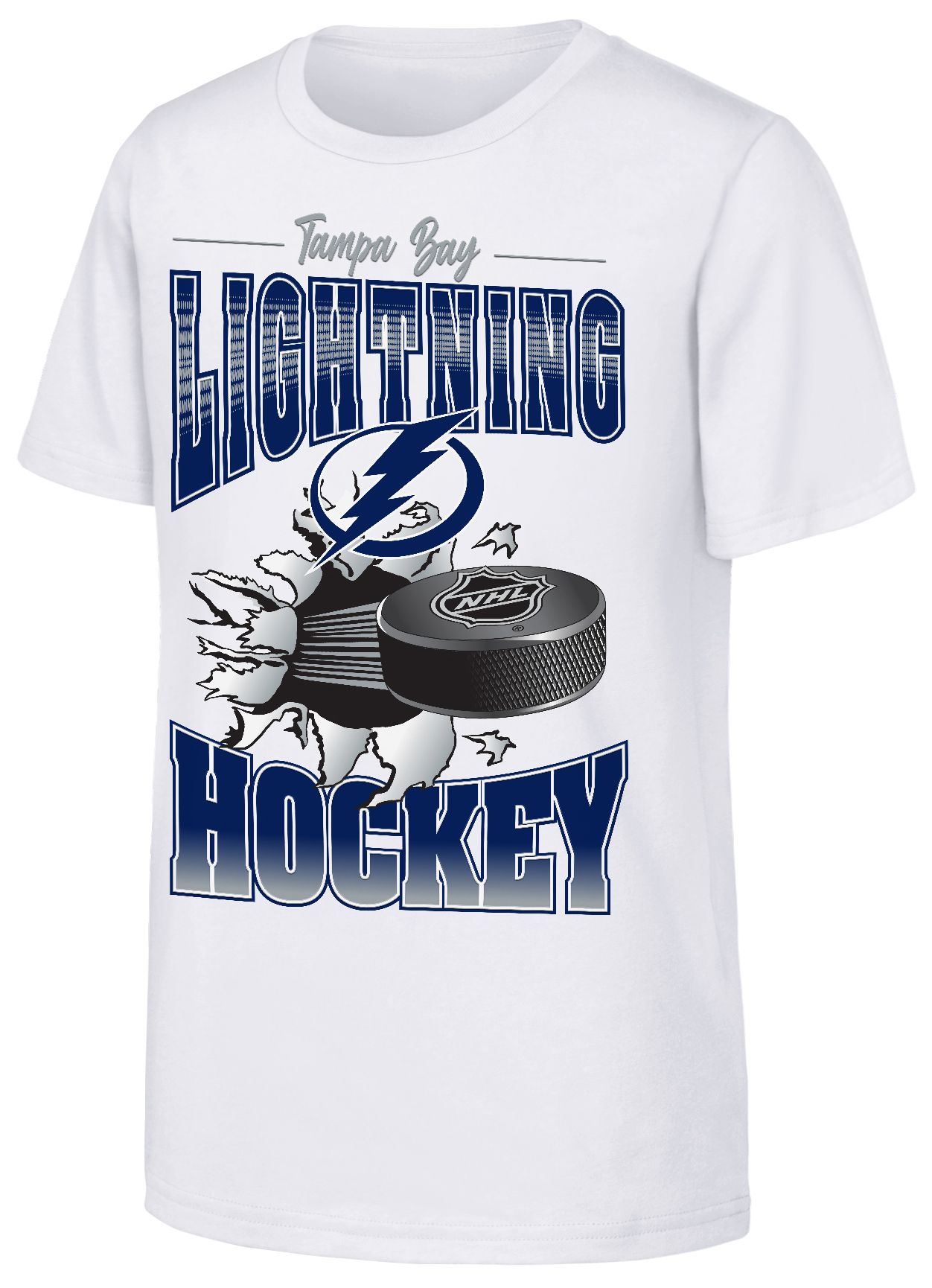 NHL Youth Tampa Bay Lightning White Breakout 2.0 T-Shirt
