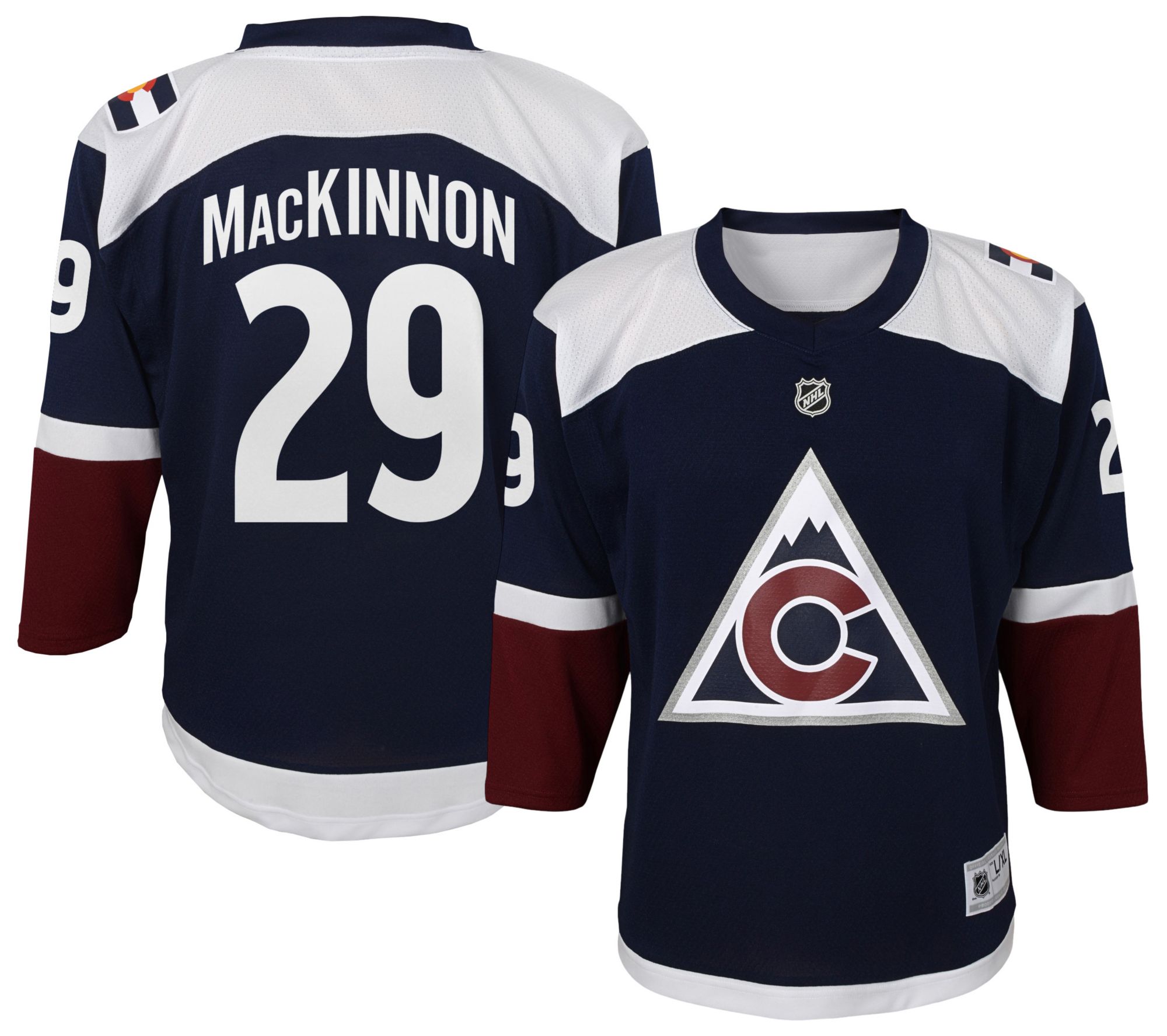 NHL Youth Colorado Avalanche Nathan MacKinnon #29 Navy Alternate Replica Jersey