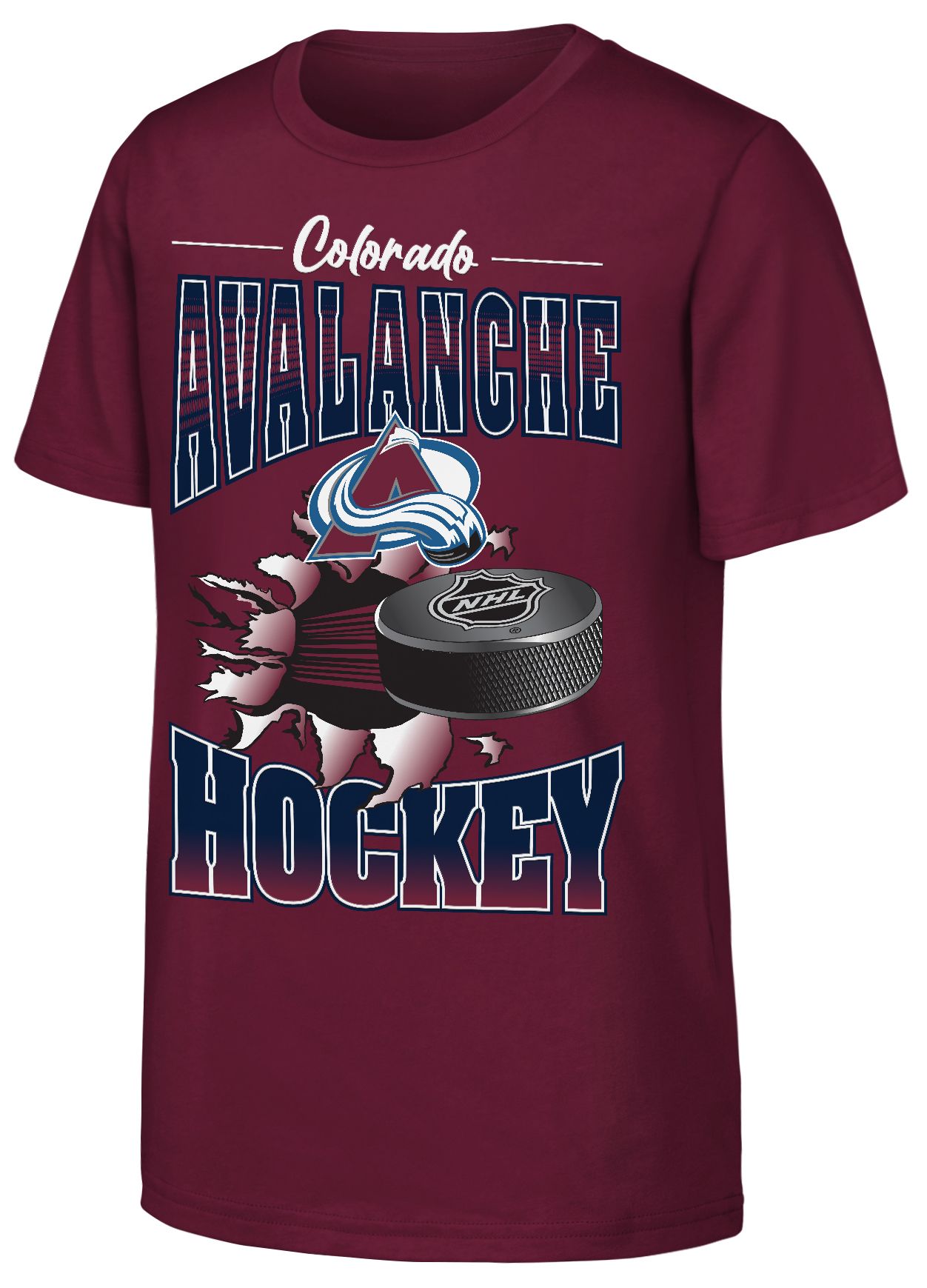 NHL Youth Colorado Avalanche Team Red Breakout 2.0 T-Shirt