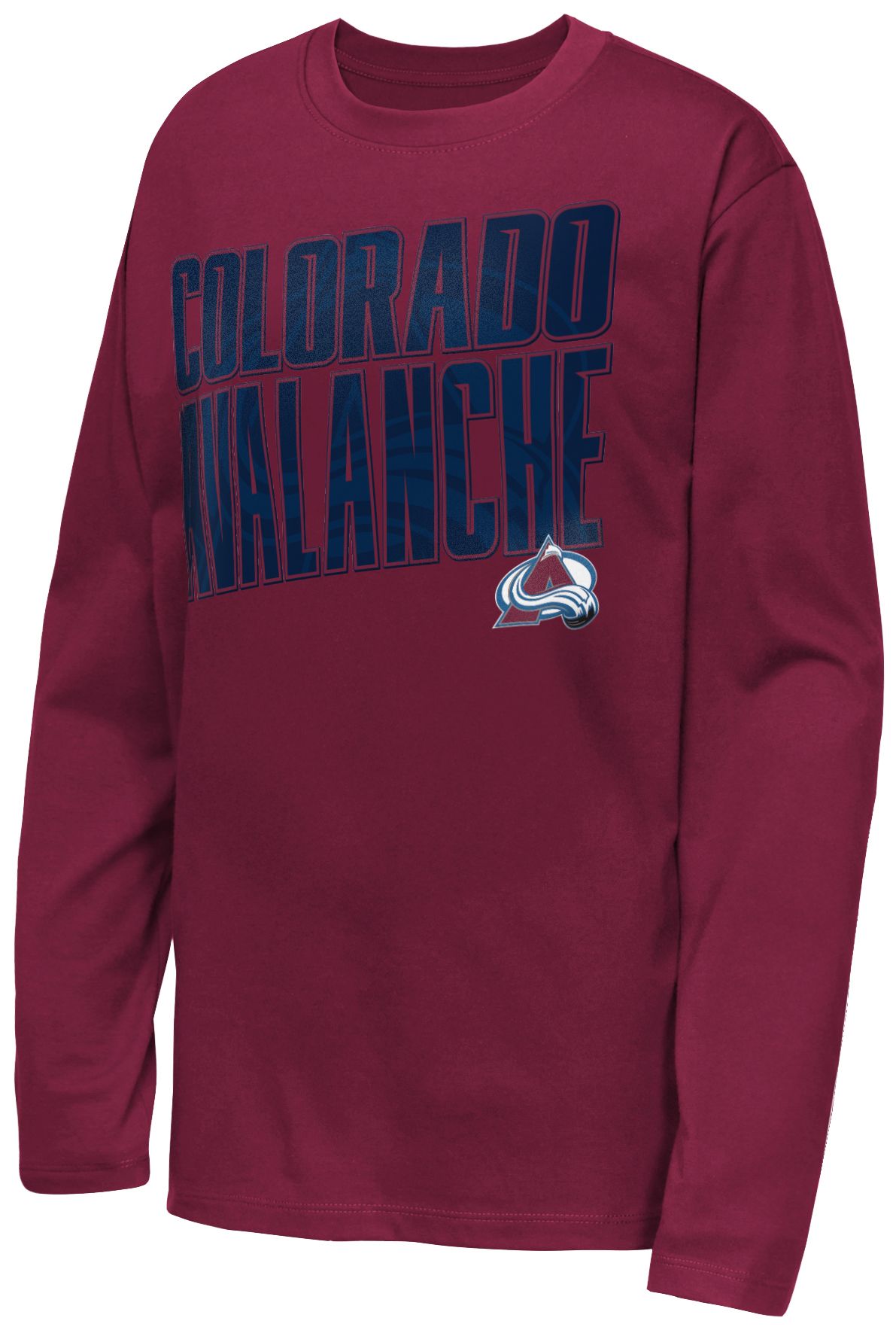 NHL Youth Colorado Avalanche Maroon Set the Tone Long Sleeve Shirt