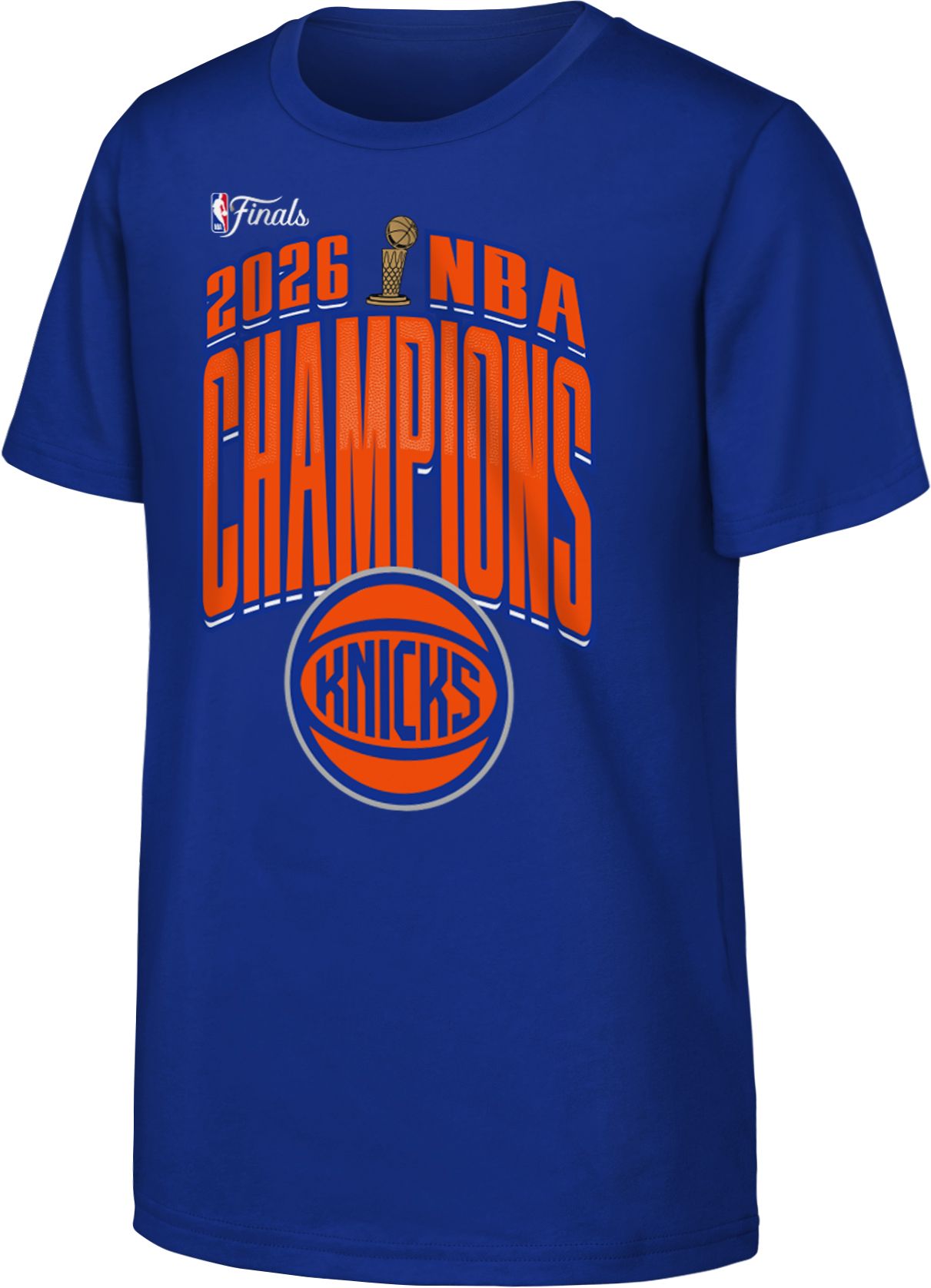 Outerstuff Youth 2026 NBA Champions New York Knicks Bold T-Shirt