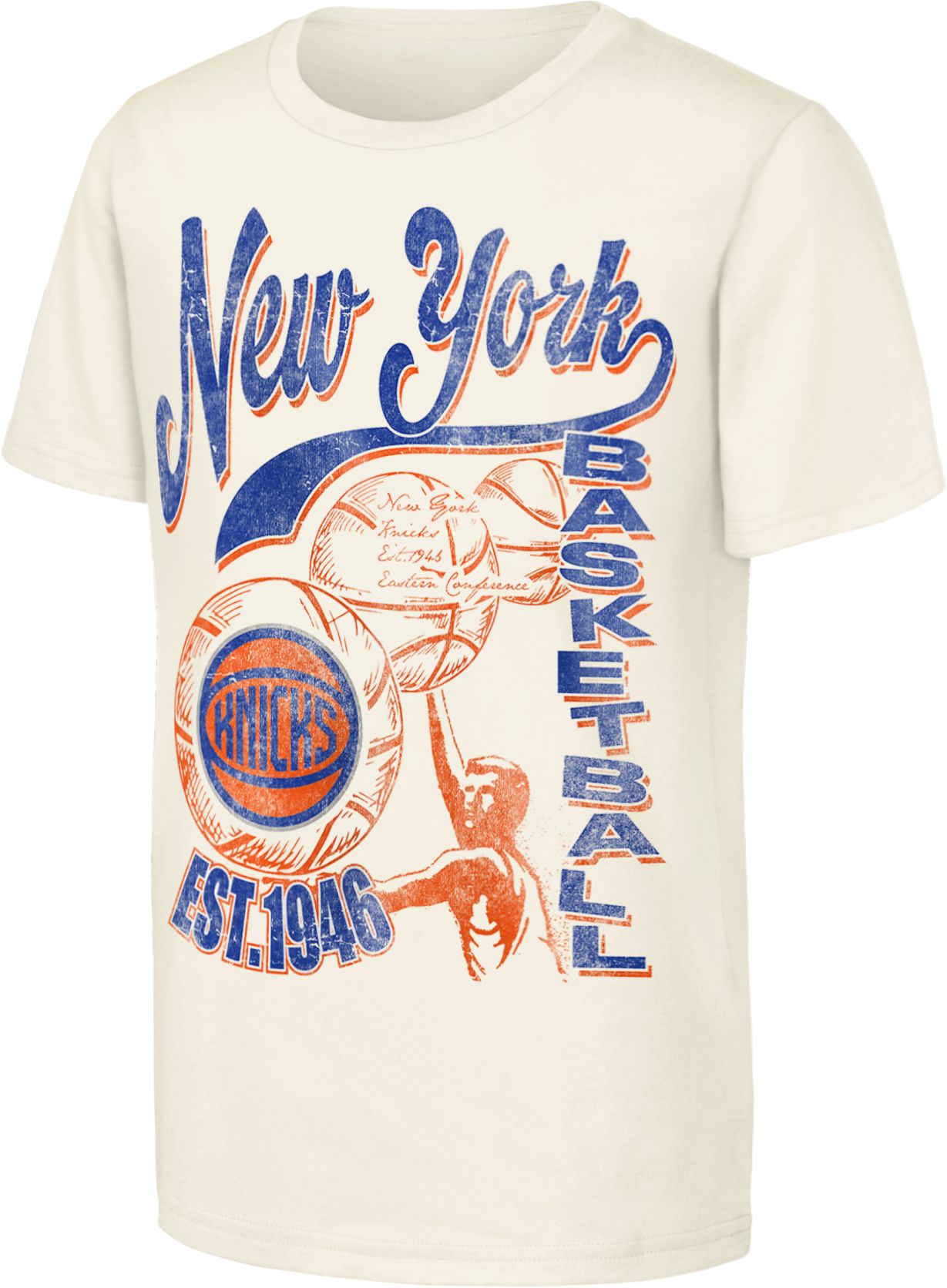 Outerstuff Youth New York Knicks Off White Ticket Stub T-Shirt