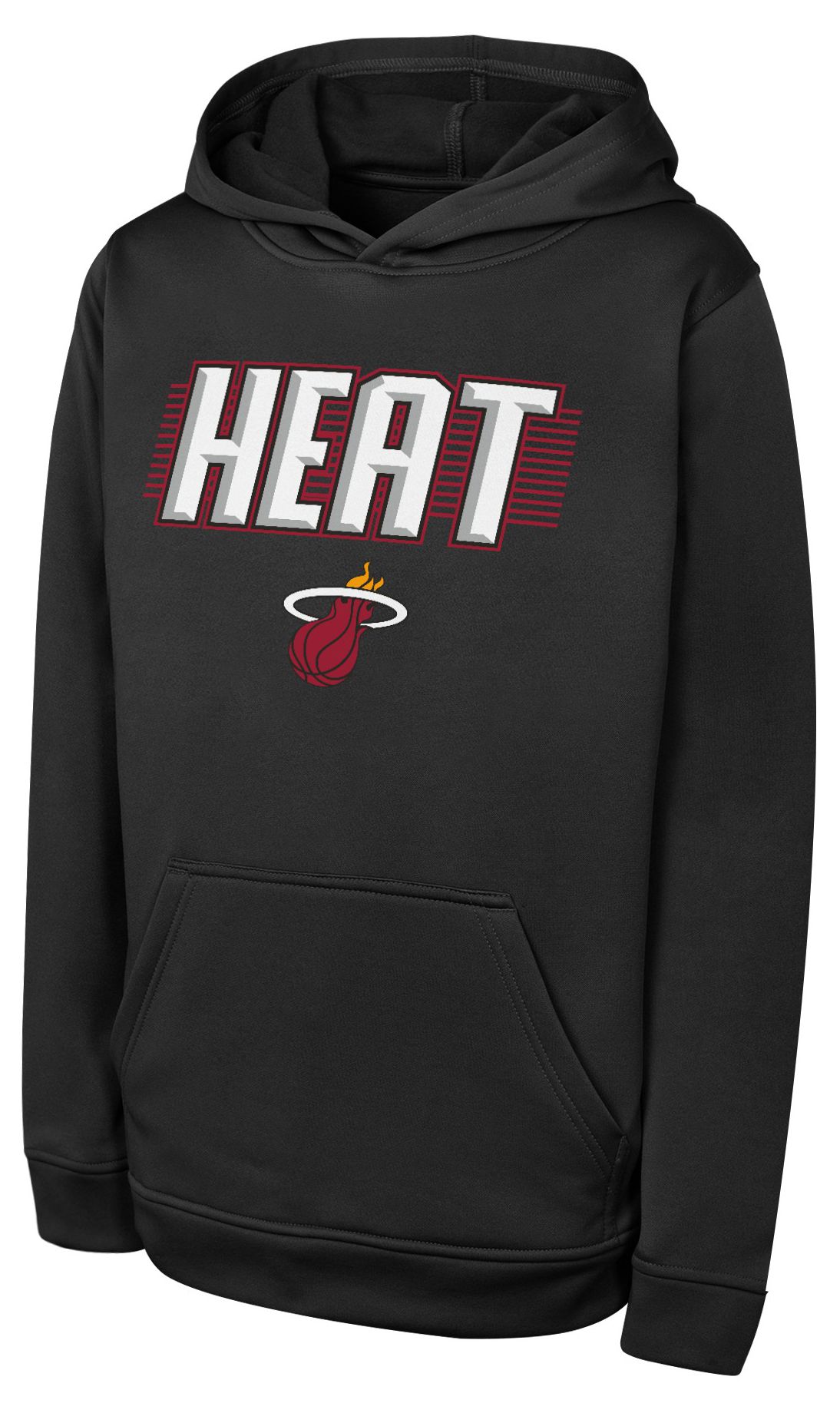 Youth Outerstuff Black Miami Heat Sack Party Performance Hoodie