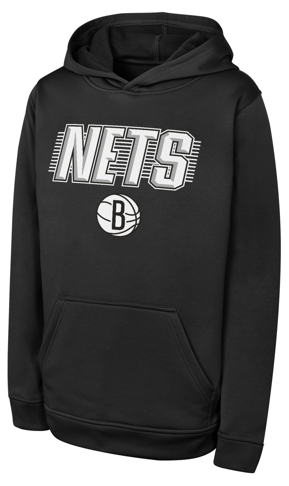 Youth Outerstuff Black Brooklyn Nets Sack Party Performance Hoodie