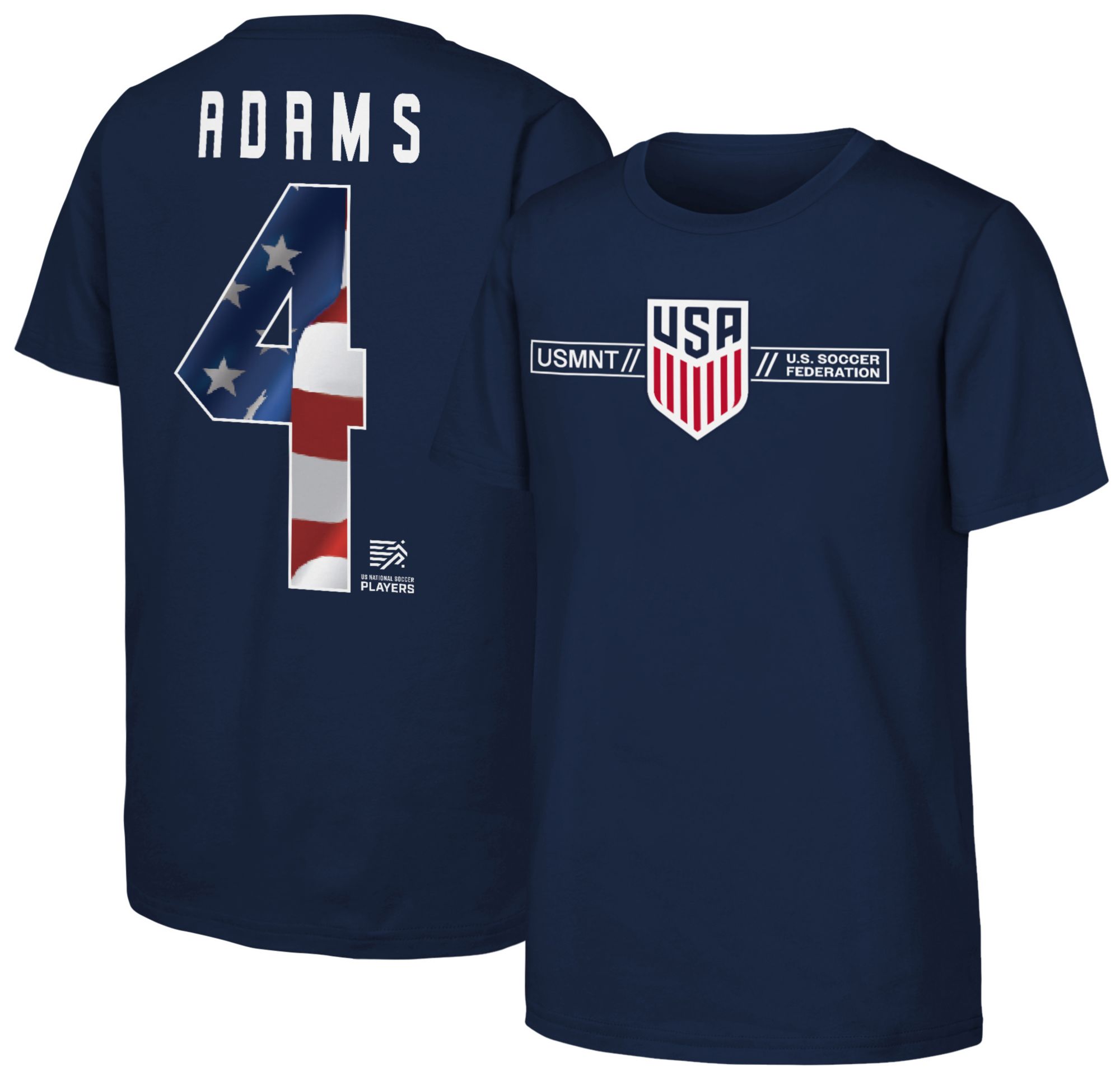Outerstuff Youth USMNT Navy Tyler Adams #4 T-Shirt