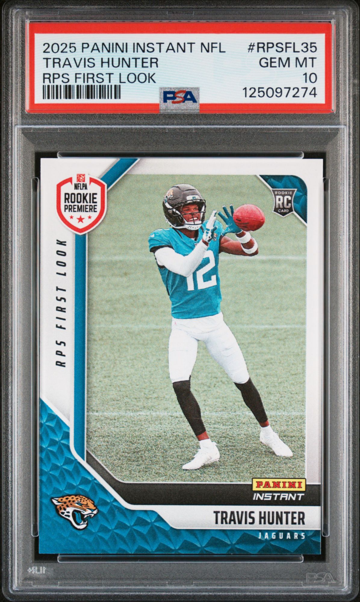 2025 Panini Instant NFL Rps First Look Rpsfl35 Travis Hunter PSA 10