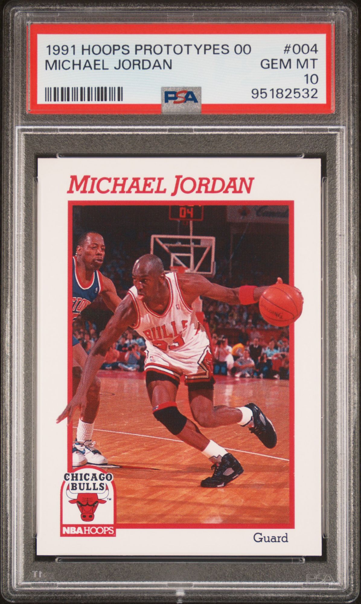 1991 Hoops Prototypes 00 004 Michael Jordan PSA 10