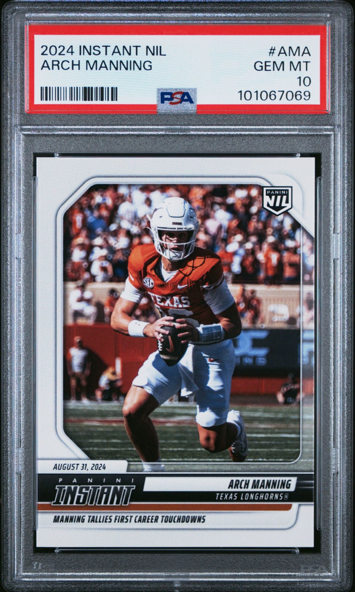 2024 Panini Instant Nil College Football Ama Arch Manning PSA 10