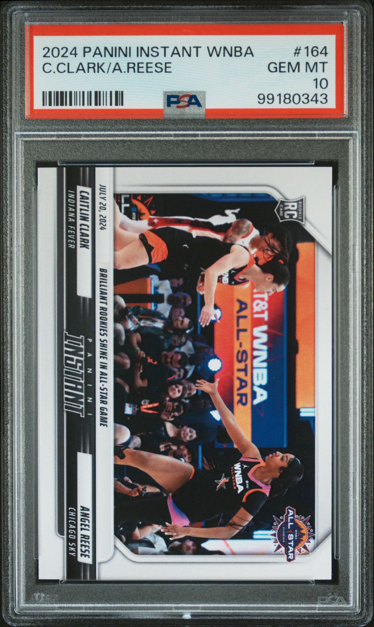 2024 Panini Instant WNBA 164 Caitlin ClarkAngel Reese  PSA 10
